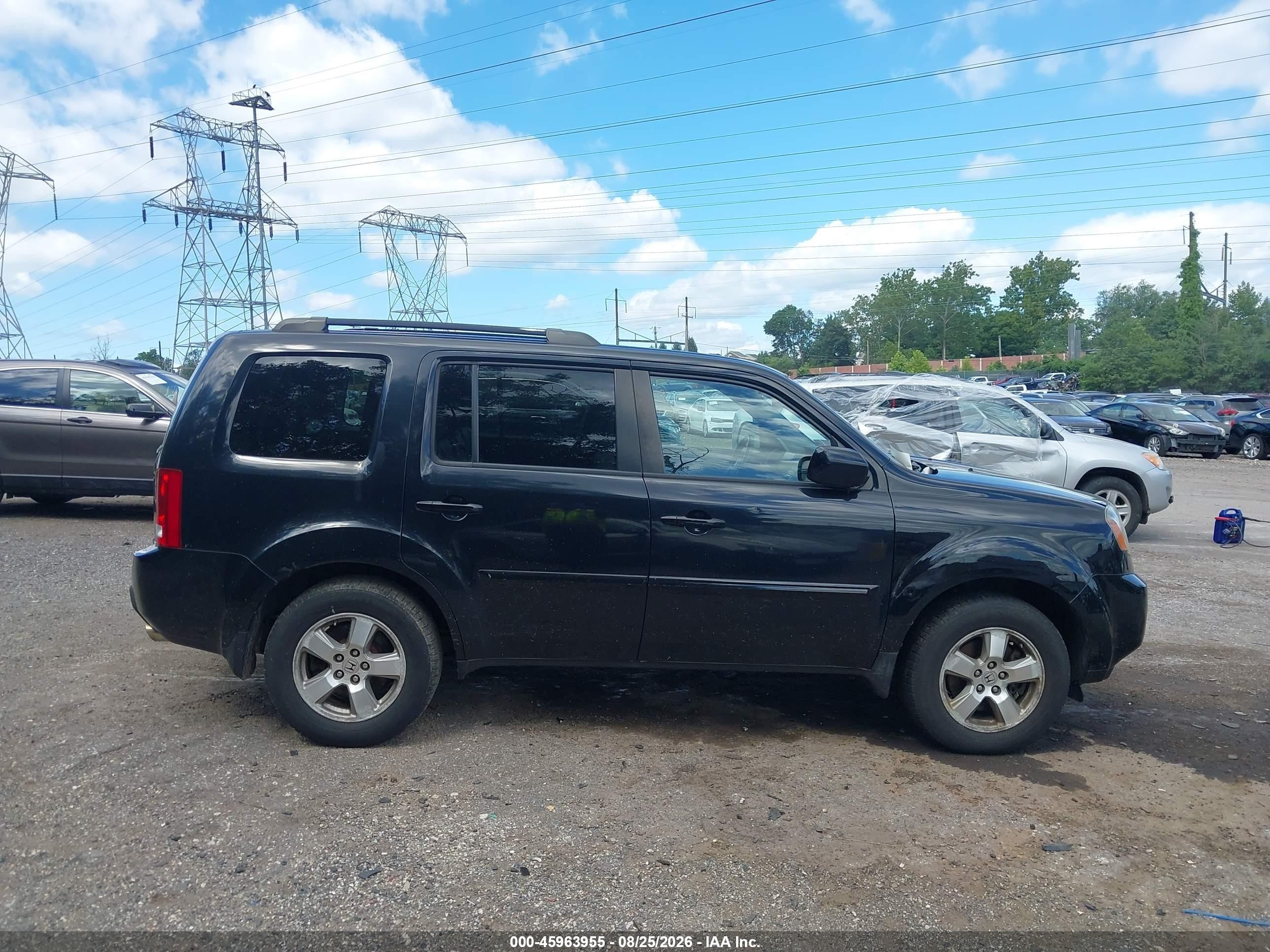 2011 Honda Pilot Ex-l Black vin: 5FNYF4H65BB105901