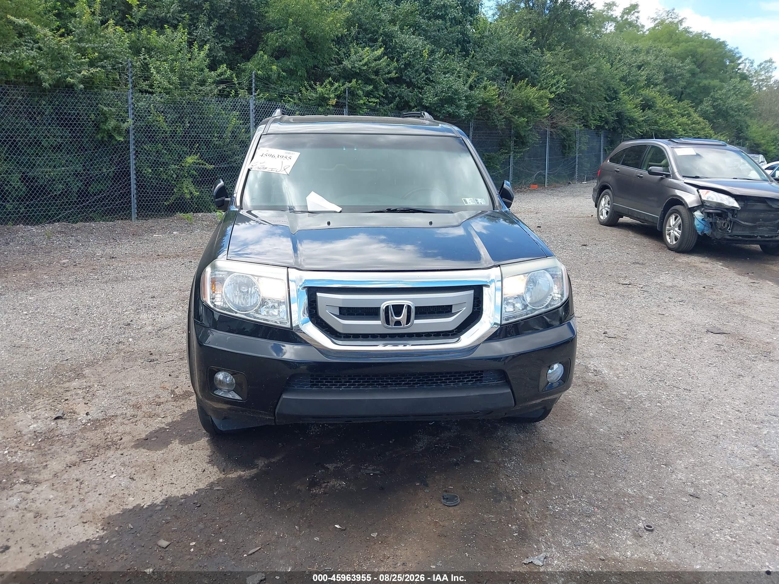 2011 Honda Pilot Ex-l Black vin: 5FNYF4H65BB105901