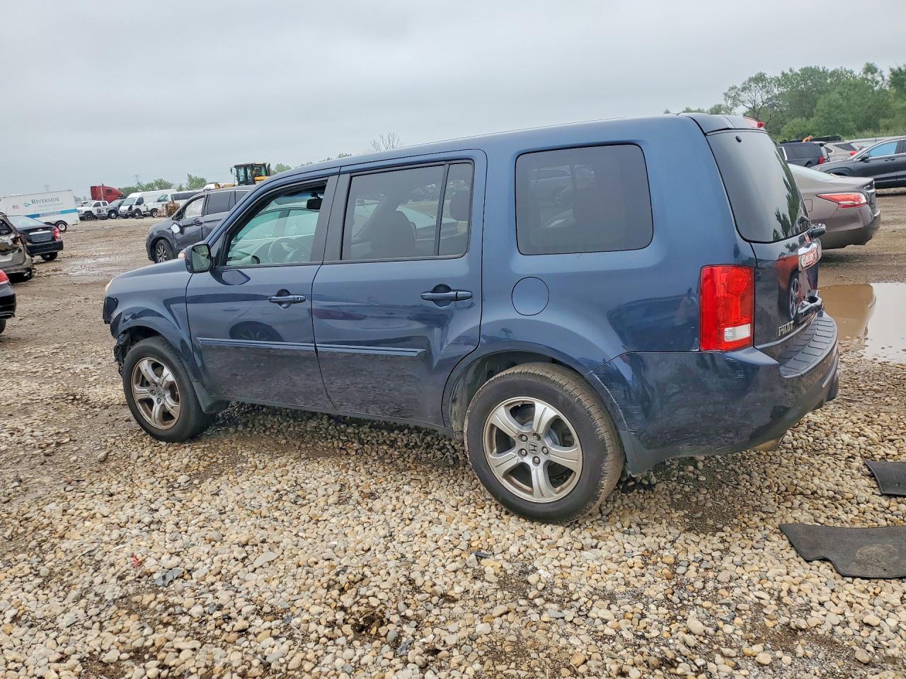 2012 Honda Pilot Exl Blue vin: 5FNYF4H65CB010028