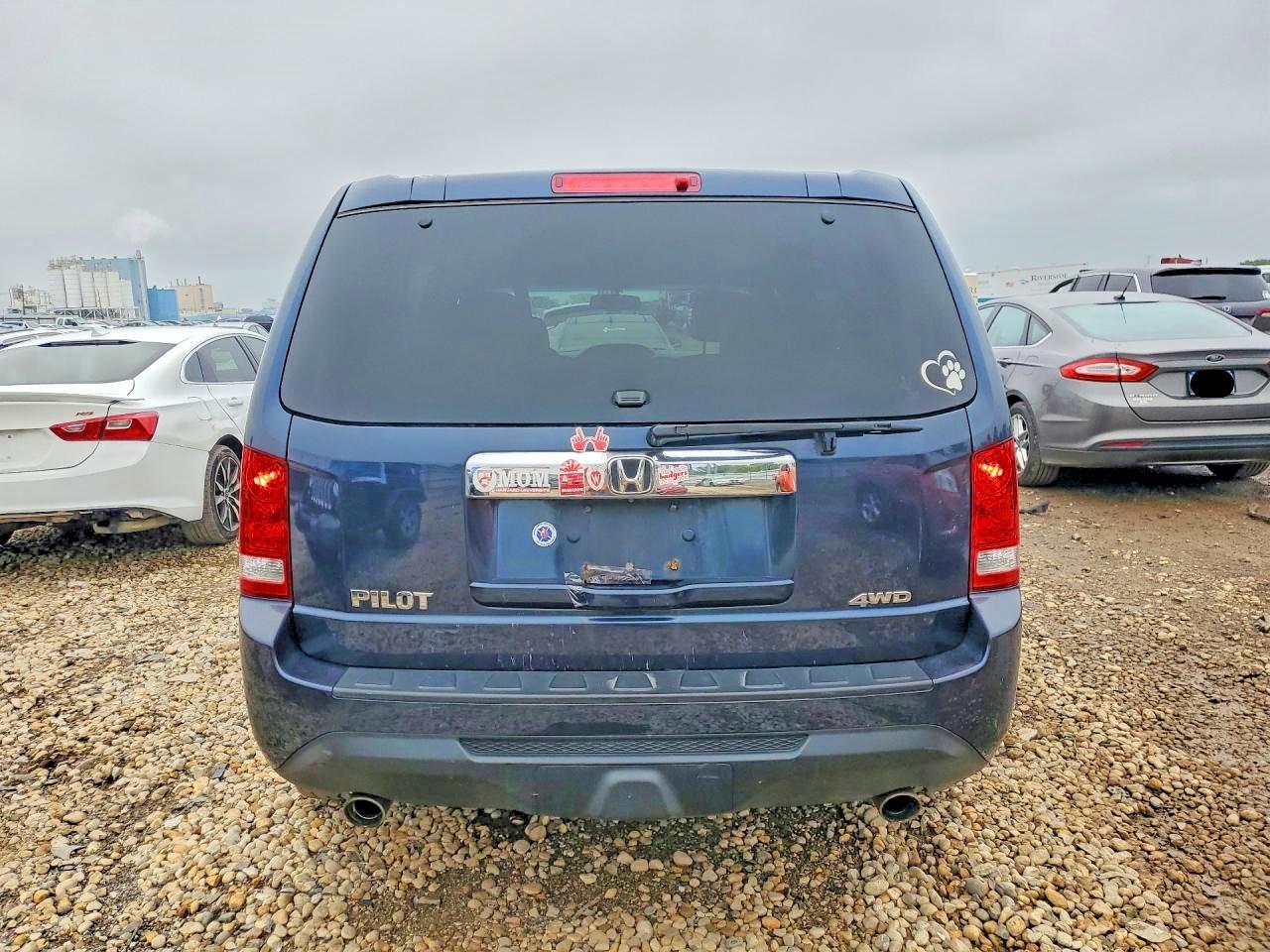 2012 Honda Pilot Exl Blue vin: 5FNYF4H65CB010028