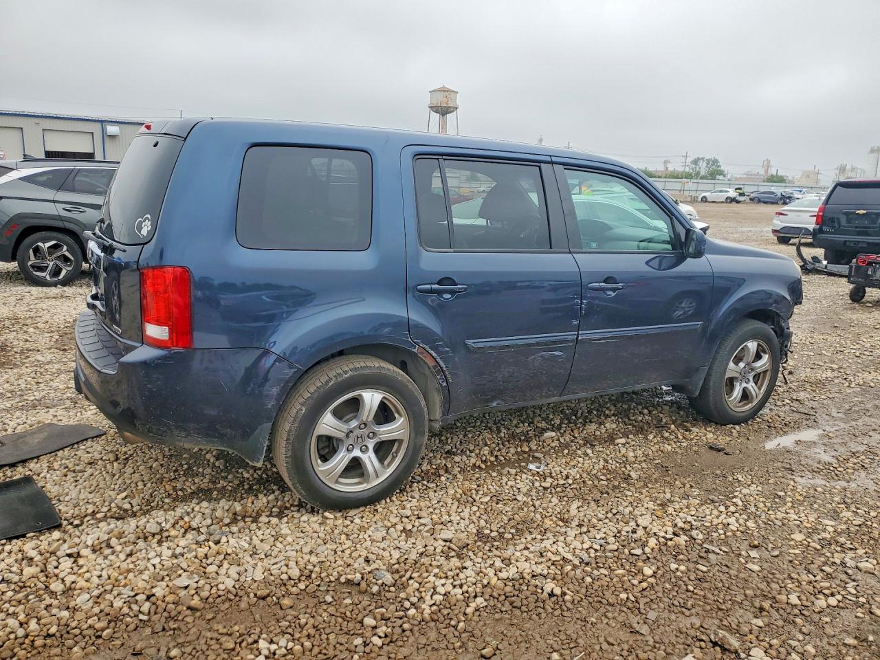 2012 Honda Pilot Exl Blue vin: 5FNYF4H65CB010028
