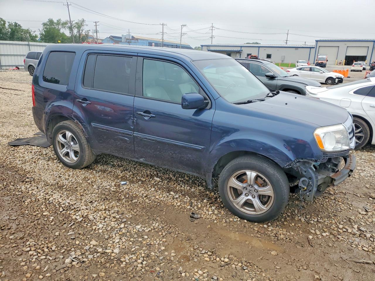 2012 Honda Pilot Exl Blue vin: 5FNYF4H65CB010028
