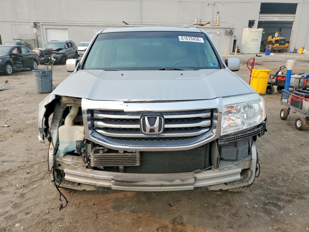 2012 Honda Pilot Exl Silver vin: 5FNYF4H65CB028948
