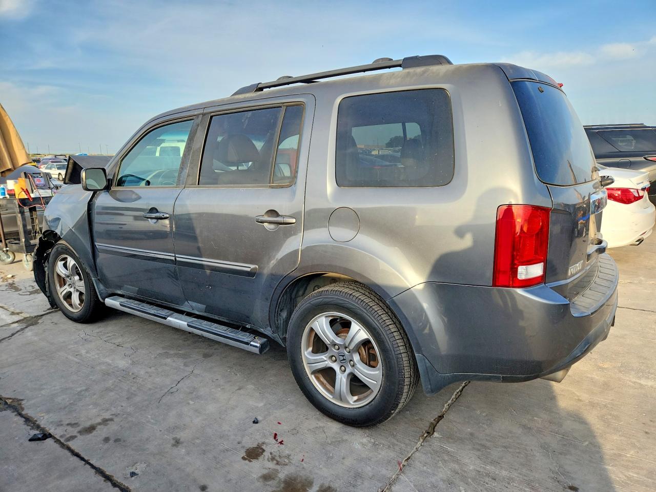 2013 Honda Pilot Exl Gray vin: 5FNYF4H65DB007230