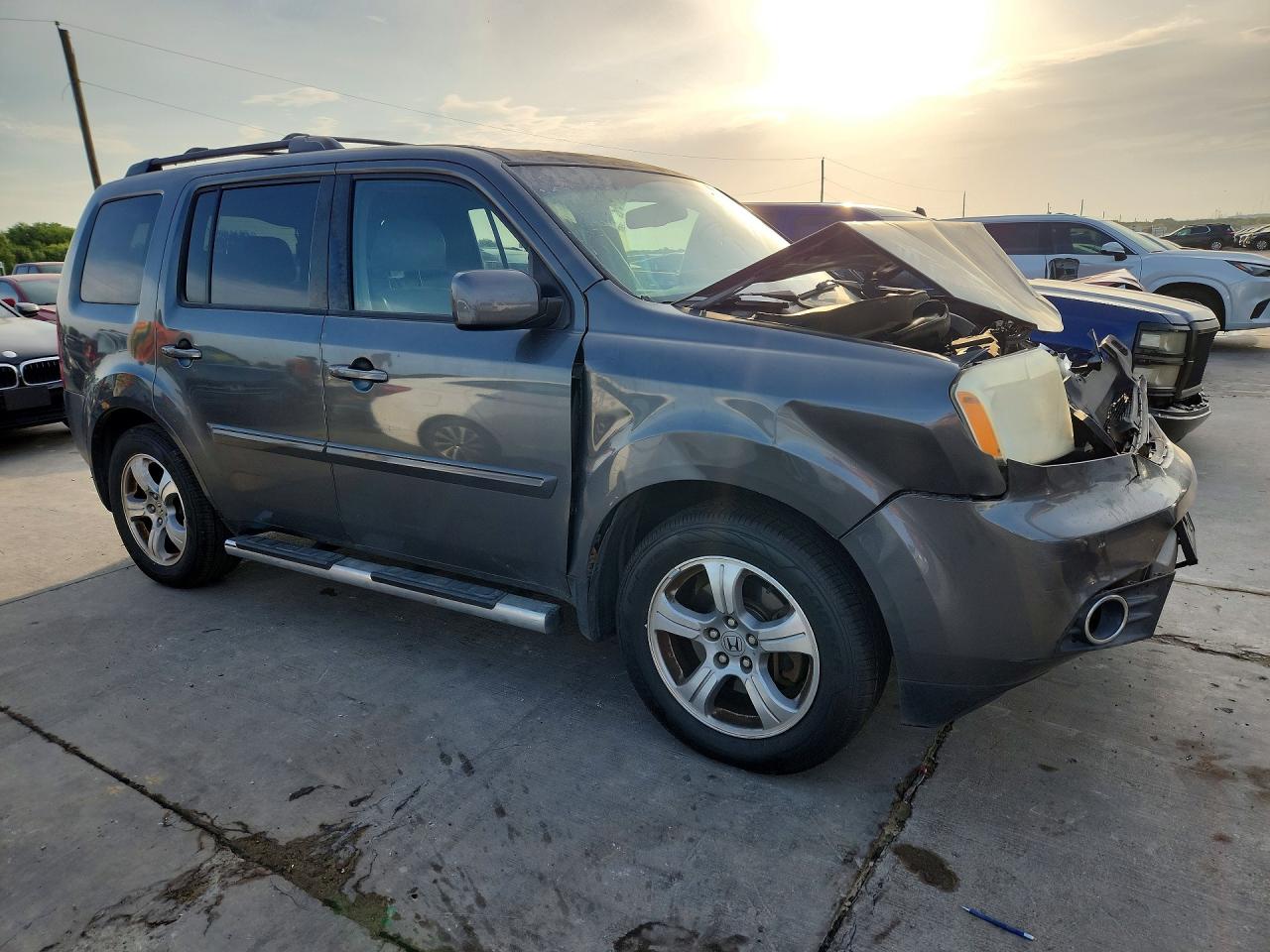 2013 Honda Pilot Exl Gray vin: 5FNYF4H65DB007230