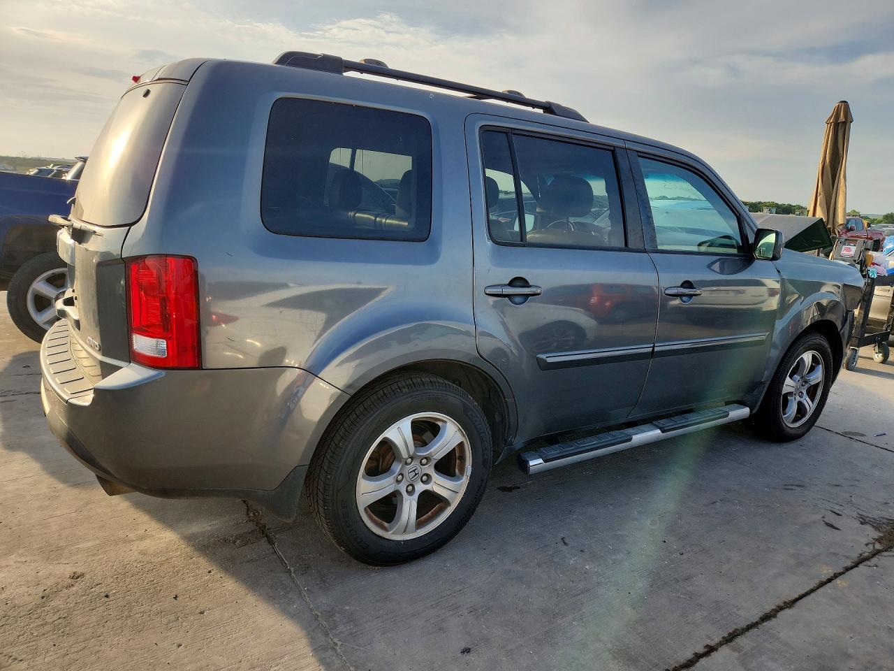 2013 Honda Pilot Exl Gray vin: 5FNYF4H65DB007230