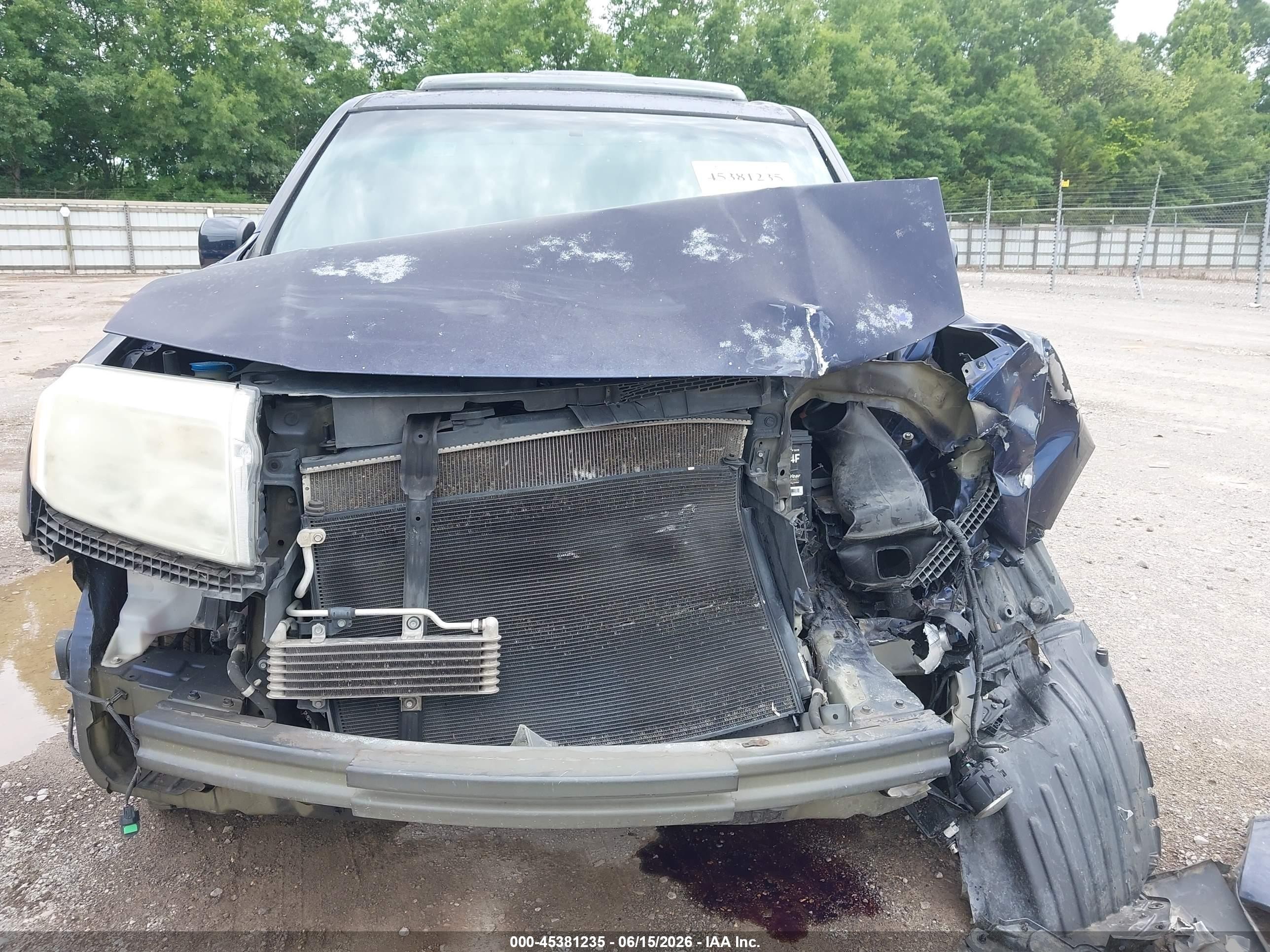 2013 Honda Pilot Ex-l Blue vin: 5FNYF4H65DB011987