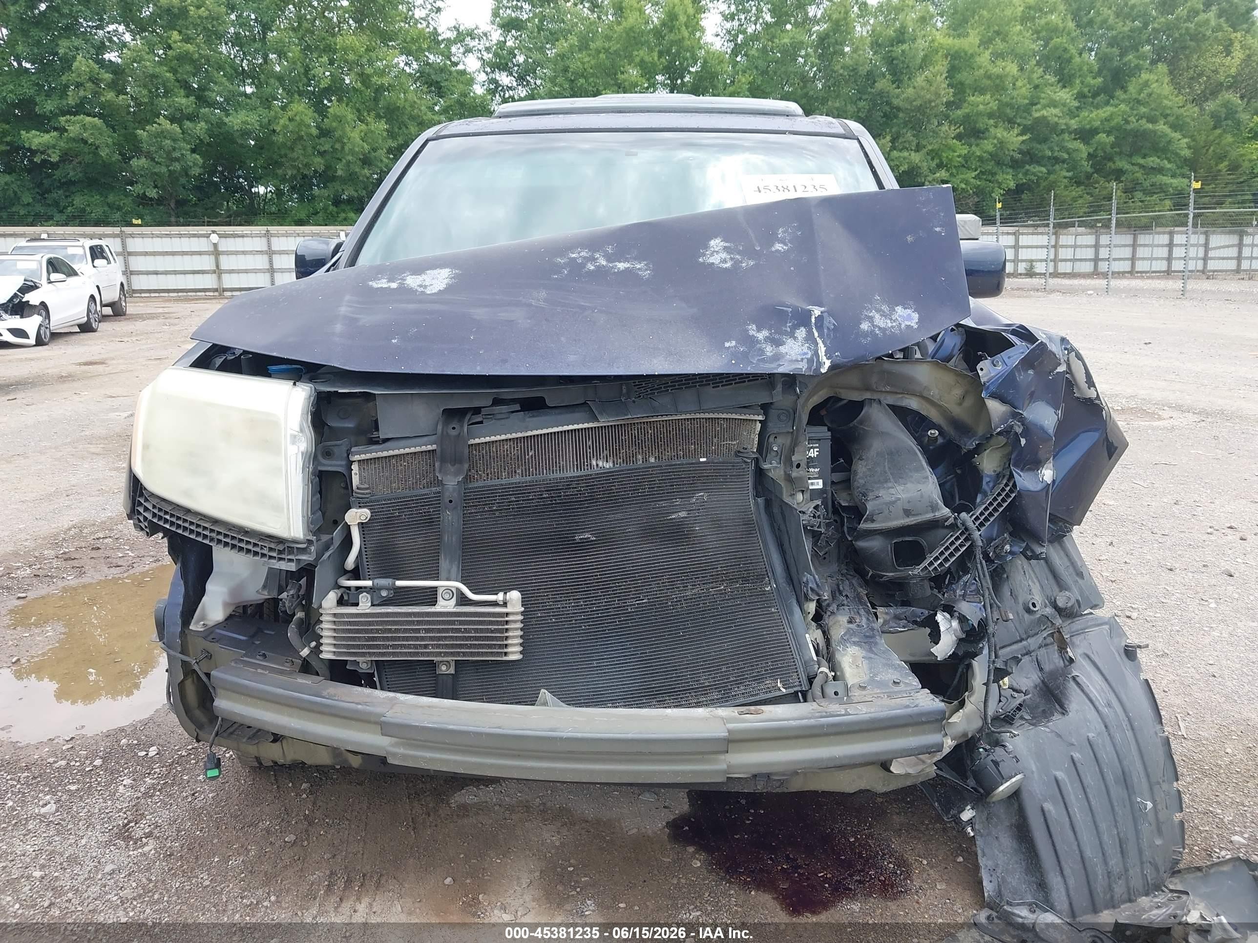 2013 Honda Pilot Ex-l Blue vin: 5FNYF4H65DB011987