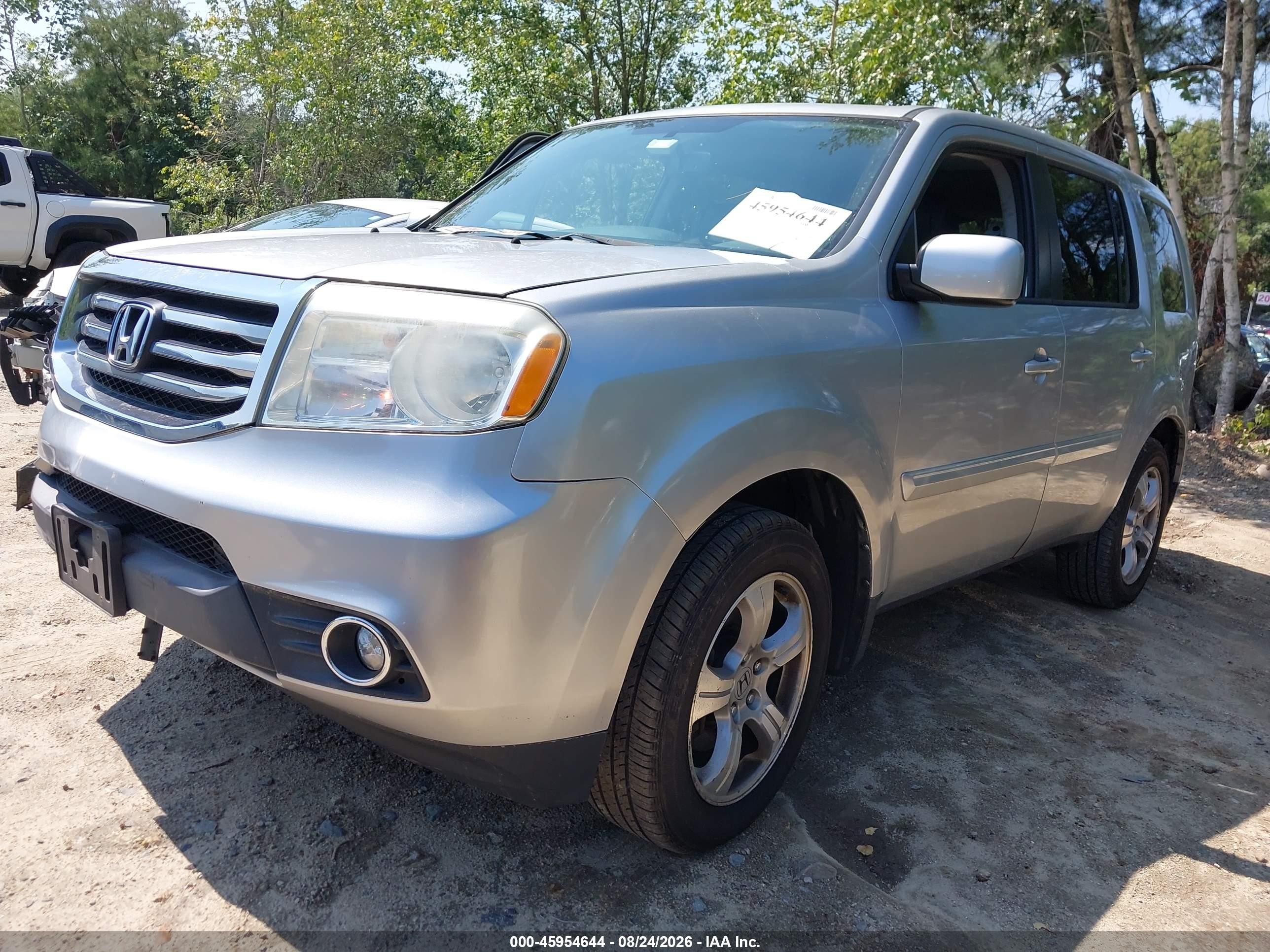 2013 Honda Pilot Ex-l Silver vin: 5FNYF4H65DB018776