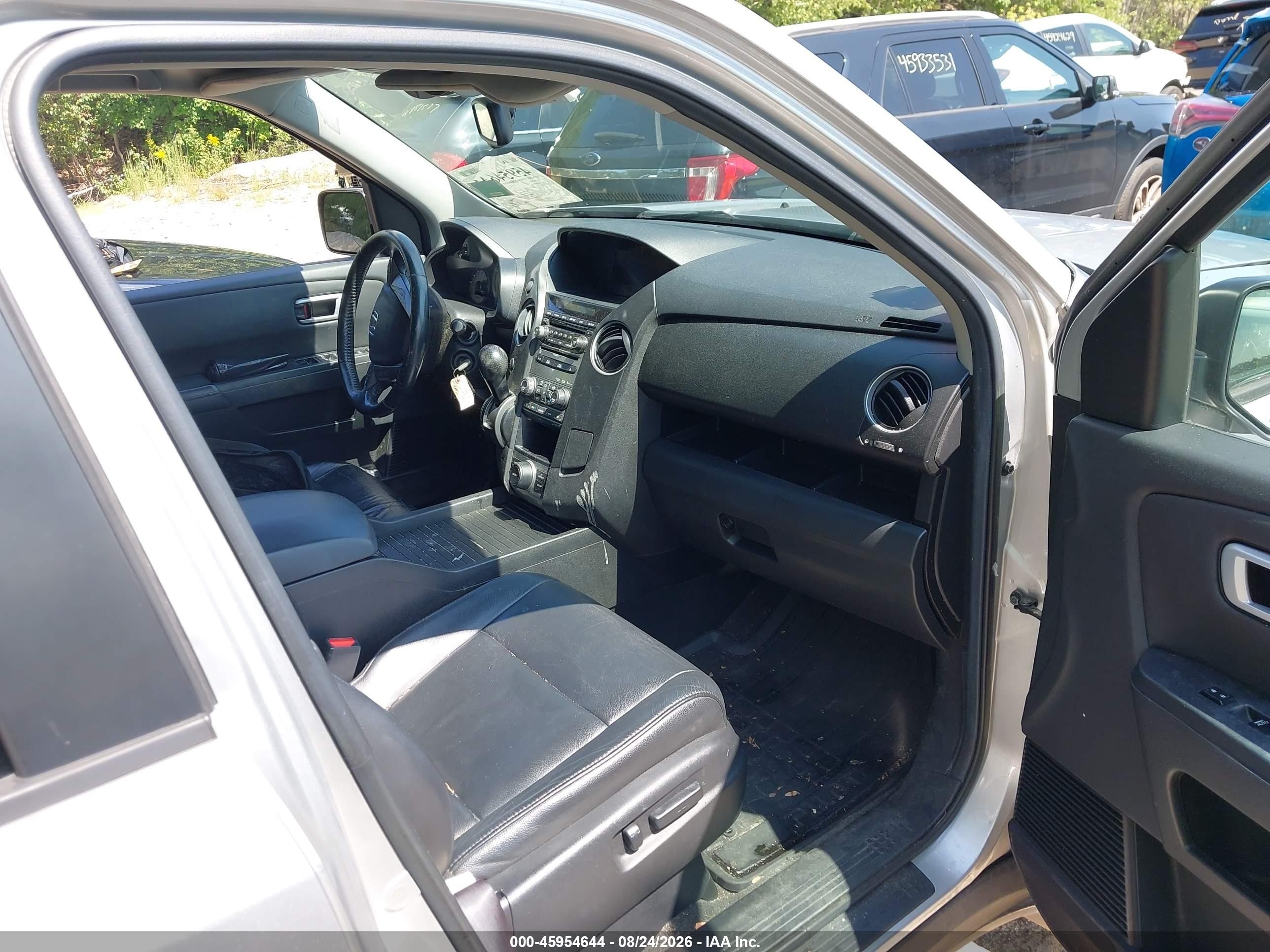 2013 Honda Pilot Ex-l Silver vin: 5FNYF4H65DB018776