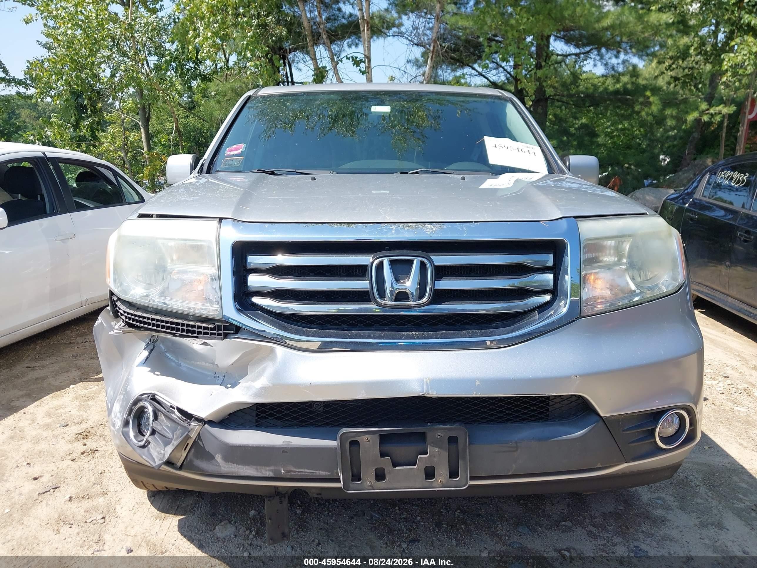 2013 Honda Pilot Ex-l Silver vin: 5FNYF4H65DB018776