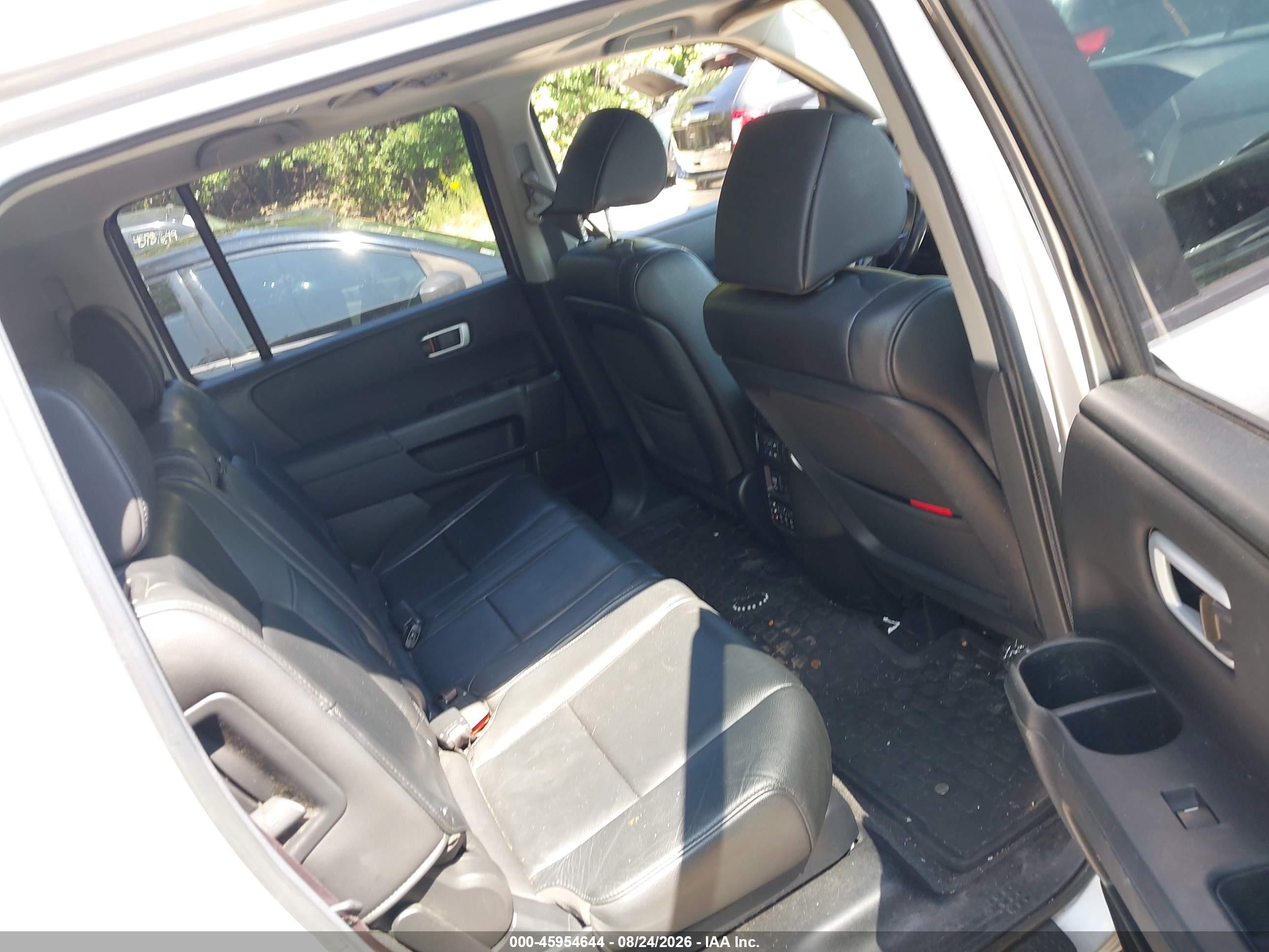 2013 Honda Pilot Ex-l Silver vin: 5FNYF4H65DB018776