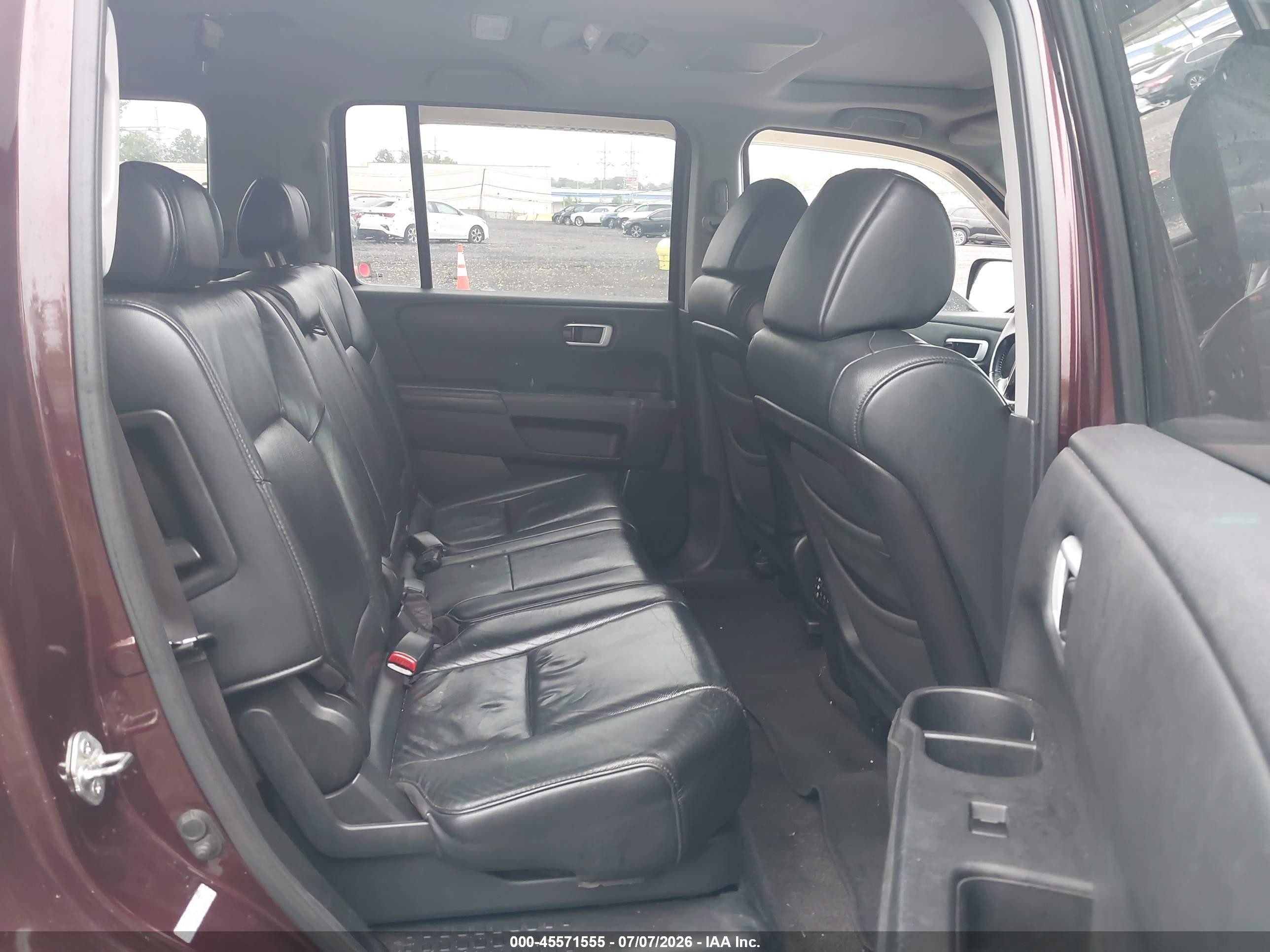 2010 Honda Pilot Ex-l Burgundy vin: 5FNYF4H66AB013825