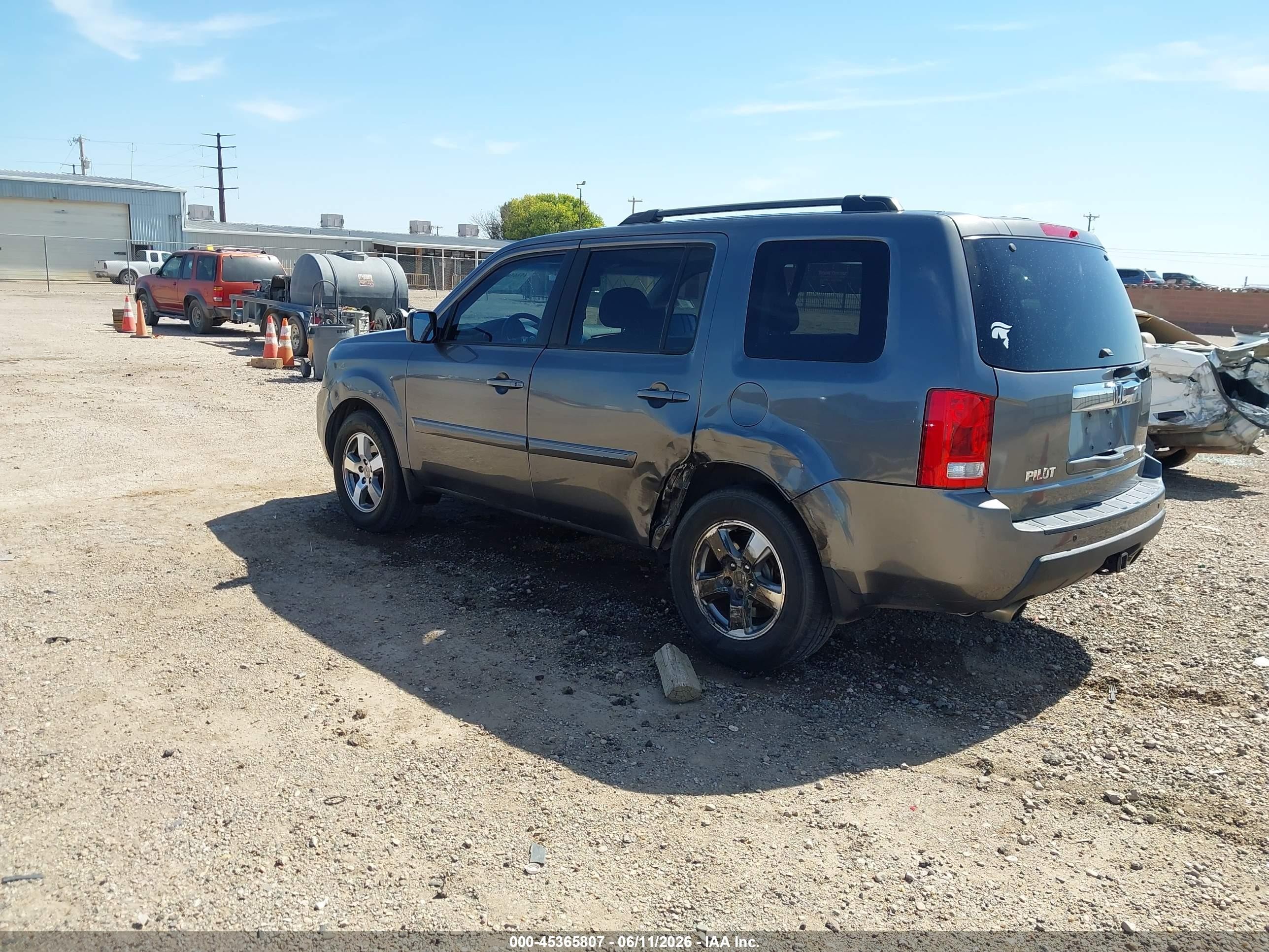 2010 Honda Pilot Ex-l Gray vin: 5FNYF4H66AB024033