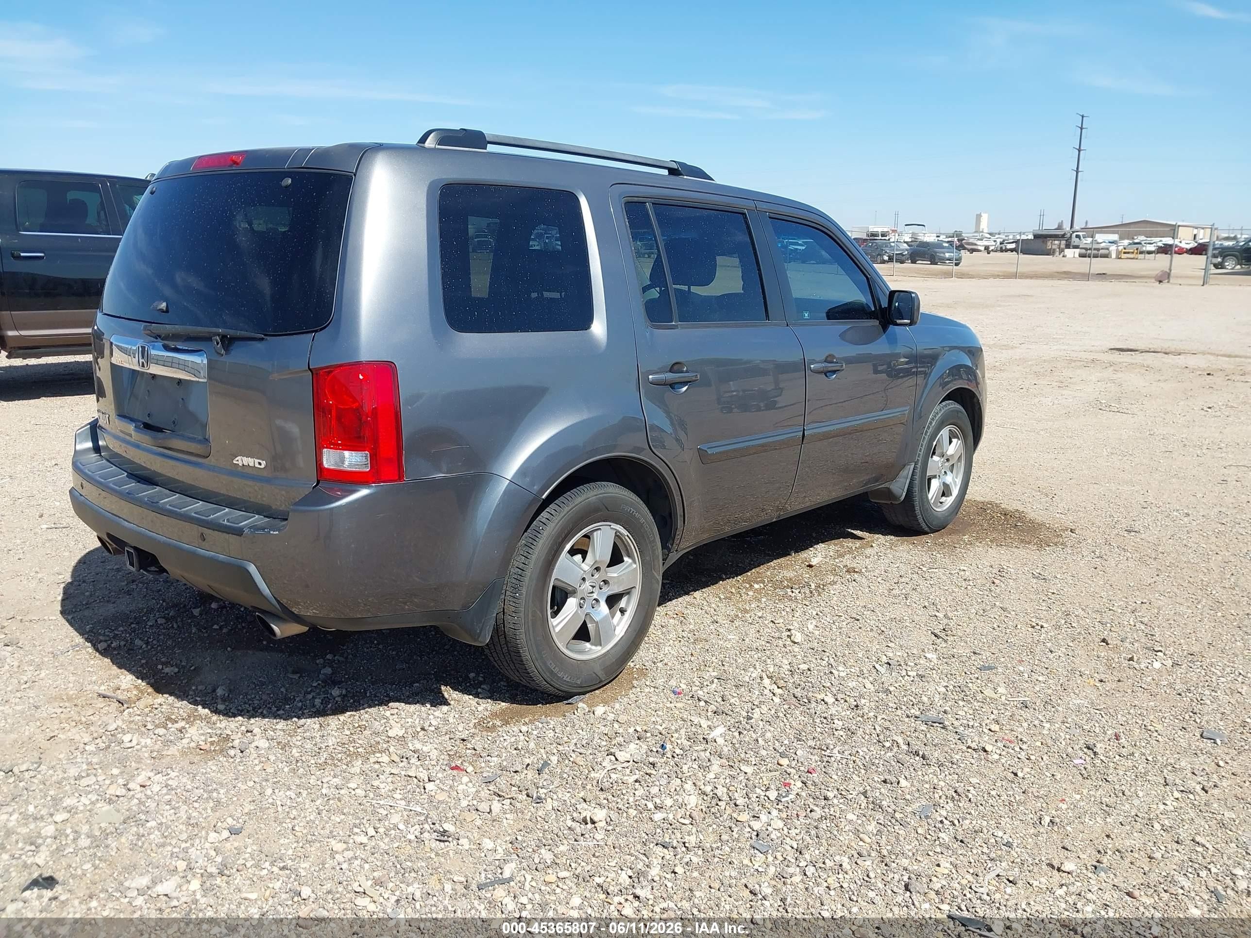2010 Honda Pilot Ex-l Gray vin: 5FNYF4H66AB024033