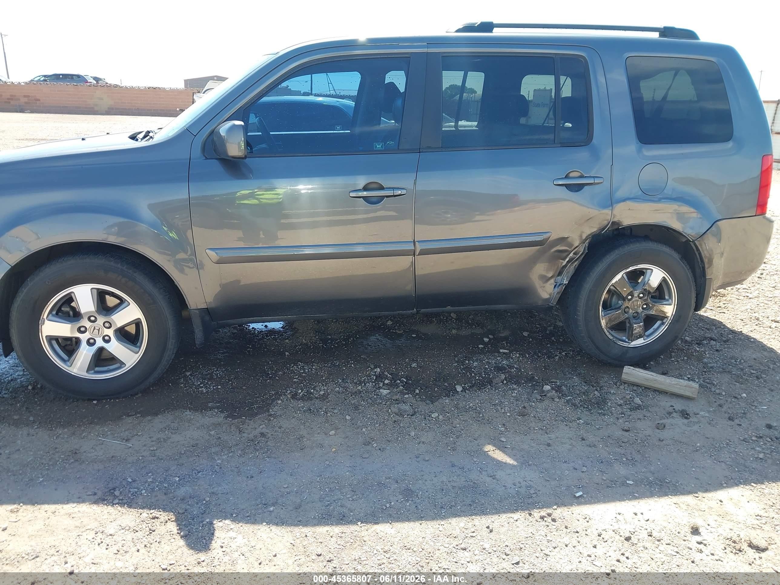 2010 Honda Pilot Ex-l Gray vin: 5FNYF4H66AB024033