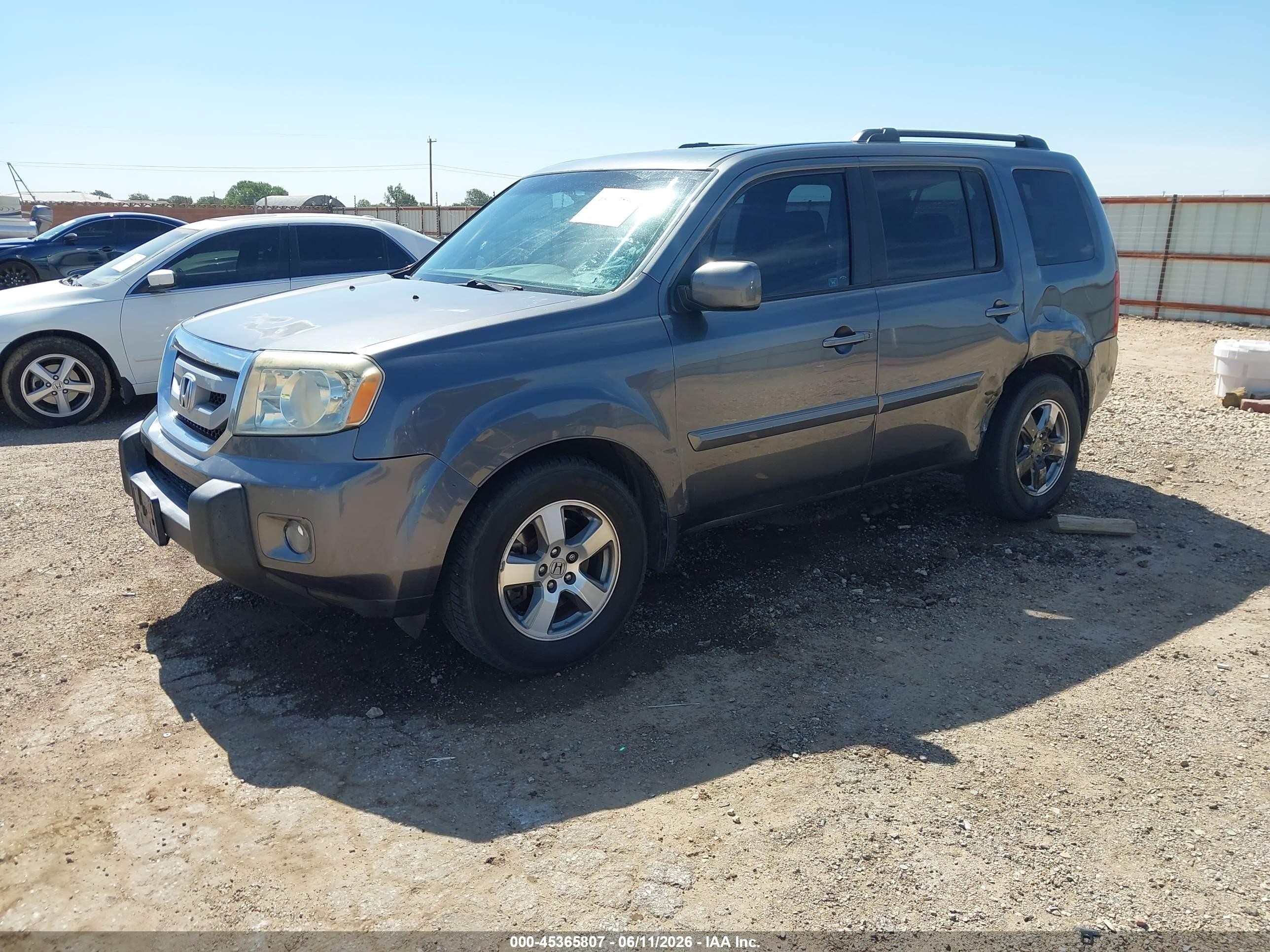 2010 Honda Pilot Ex-l Gray vin: 5FNYF4H66AB024033