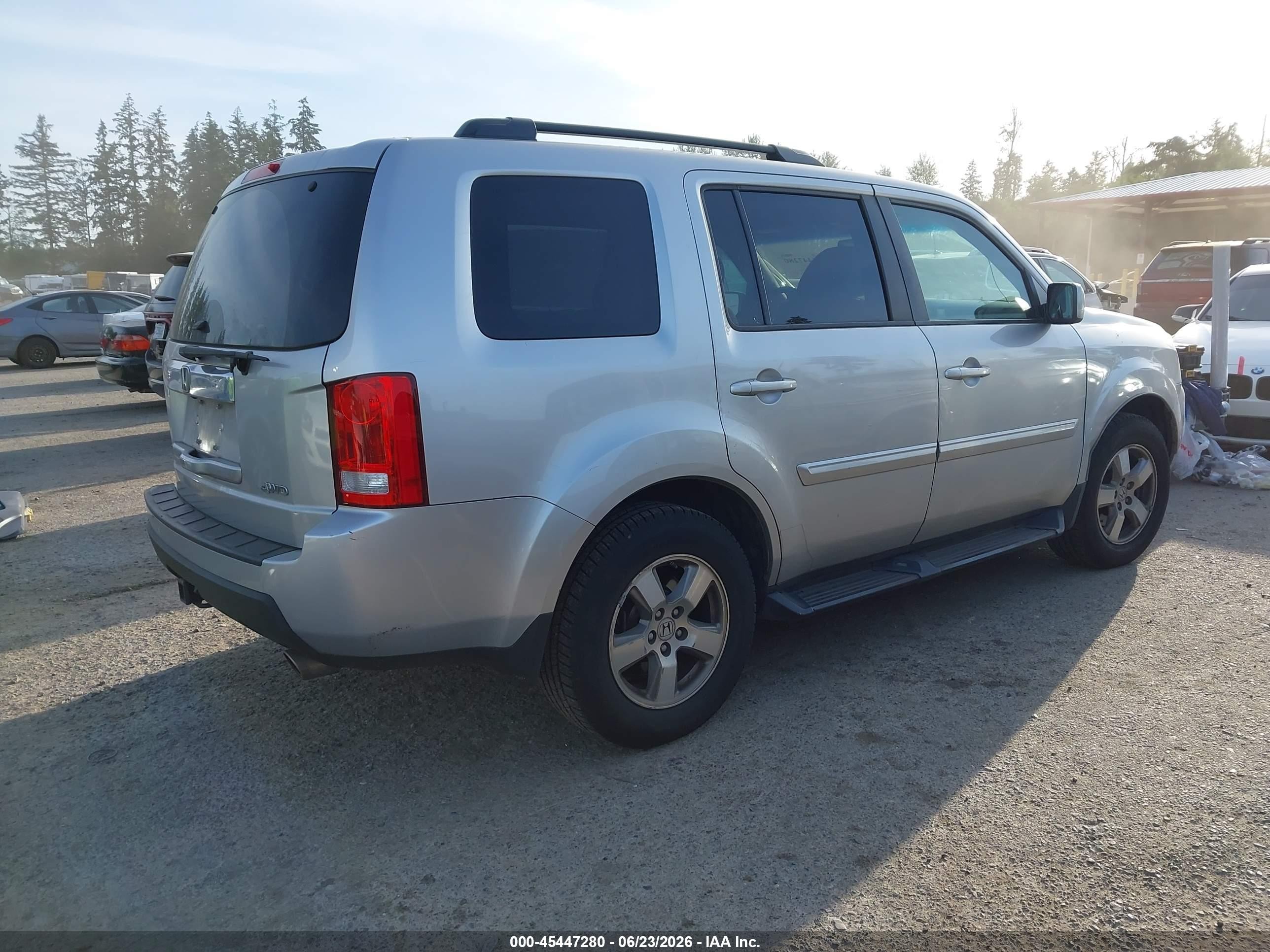 2010 Honda Pilot Ex-l Silver vin: 5FNYF4H66AB036165
