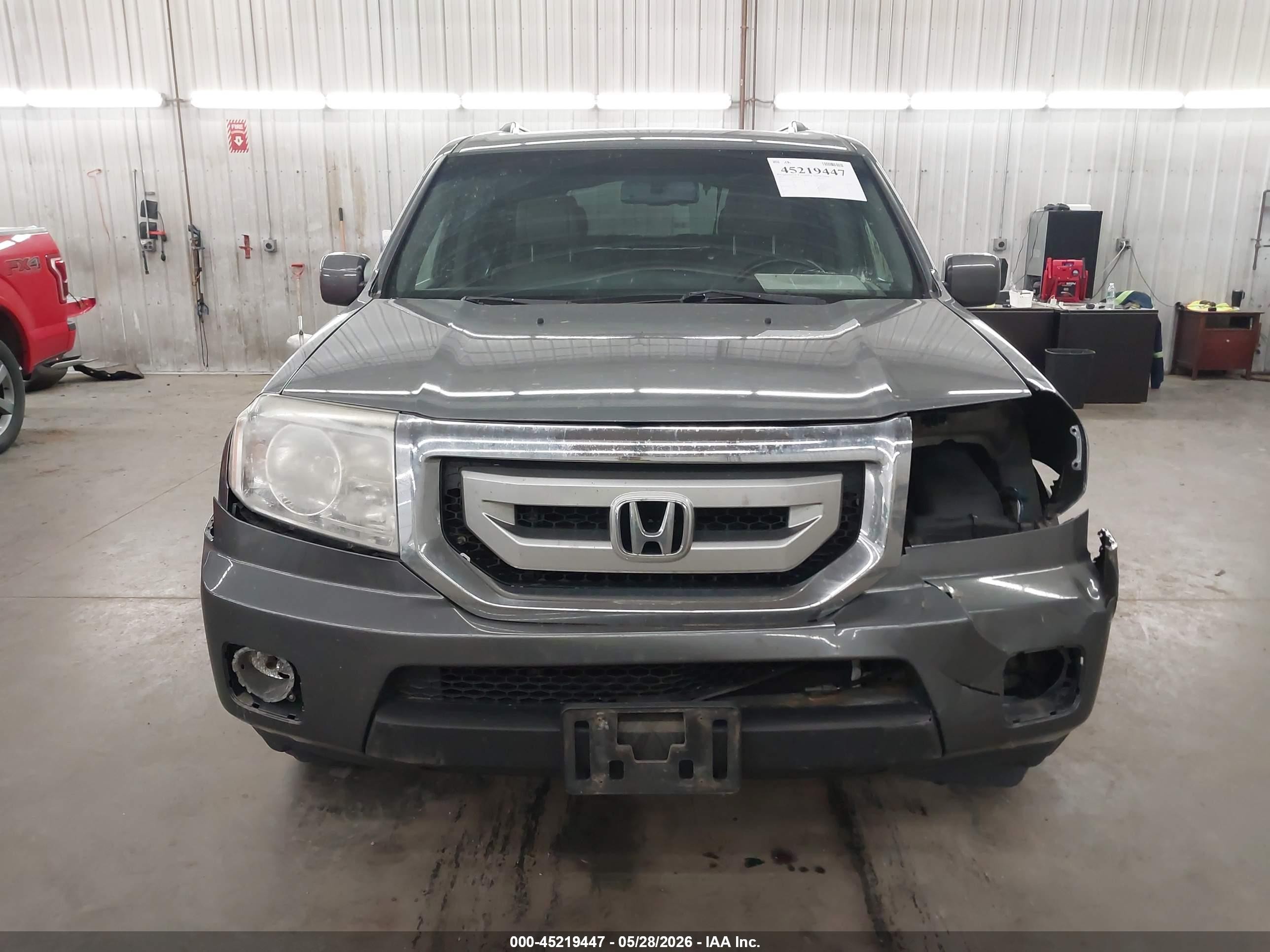2010 Honda Pilot Ex-l Gray vin: 5FNYF4H66AB037770