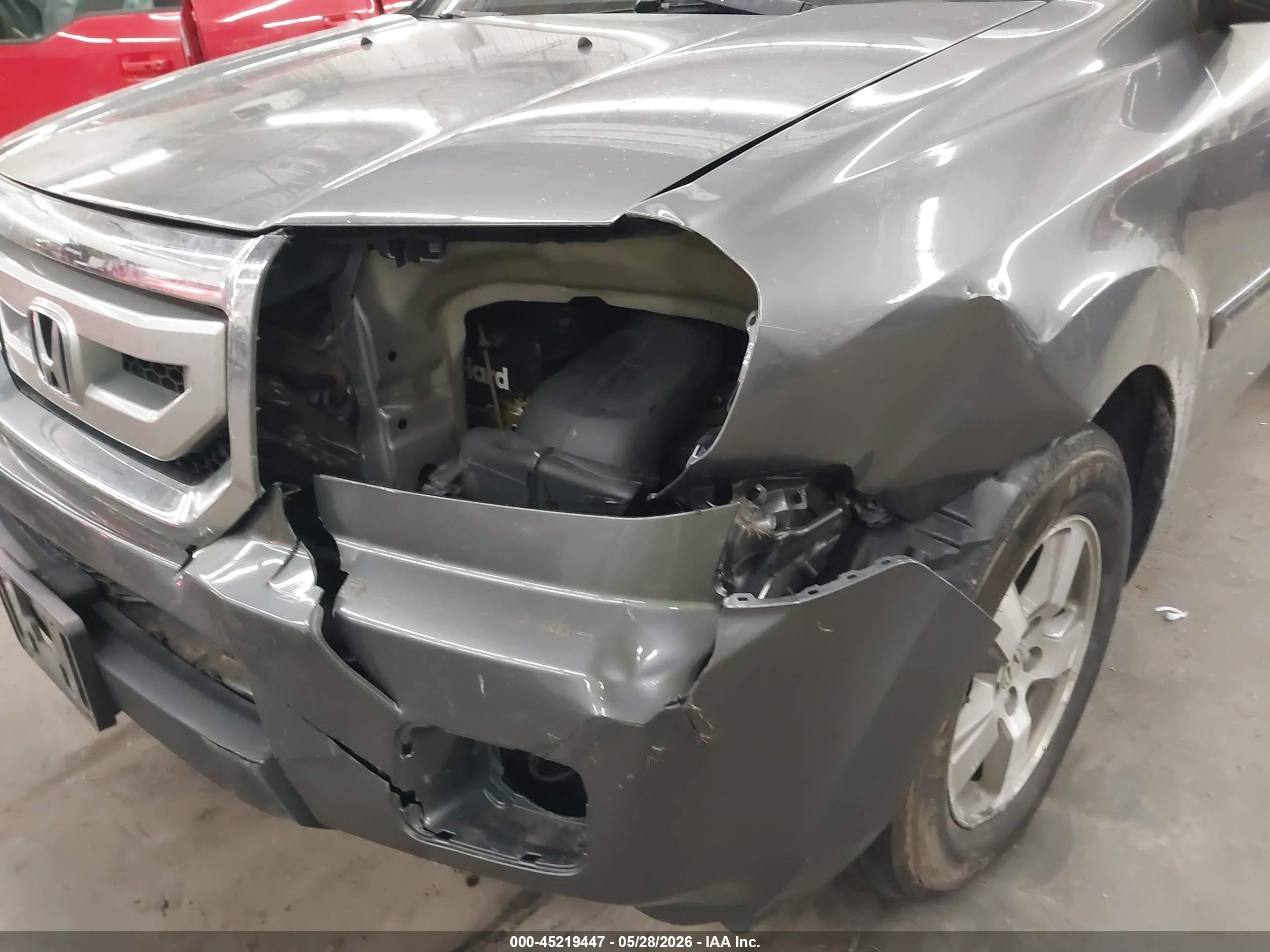 2010 Honda Pilot Ex-l Gray vin: 5FNYF4H66AB037770