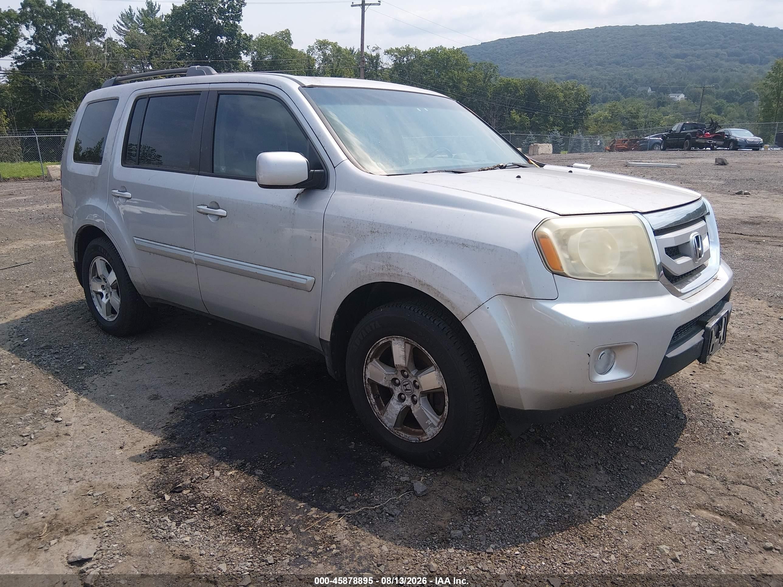 2011 Honda Pilot Ex-l Silver vin: 5FNYF4H66BB039004