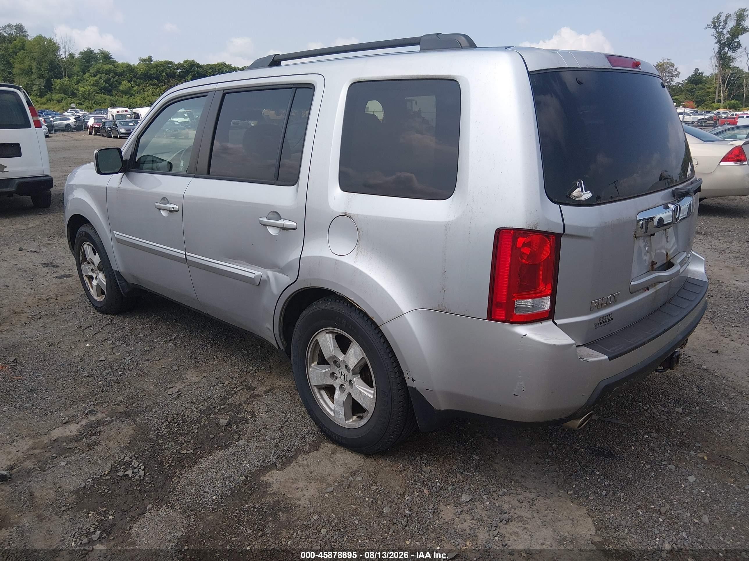 2011 Honda Pilot Ex-l Silver vin: 5FNYF4H66BB039004