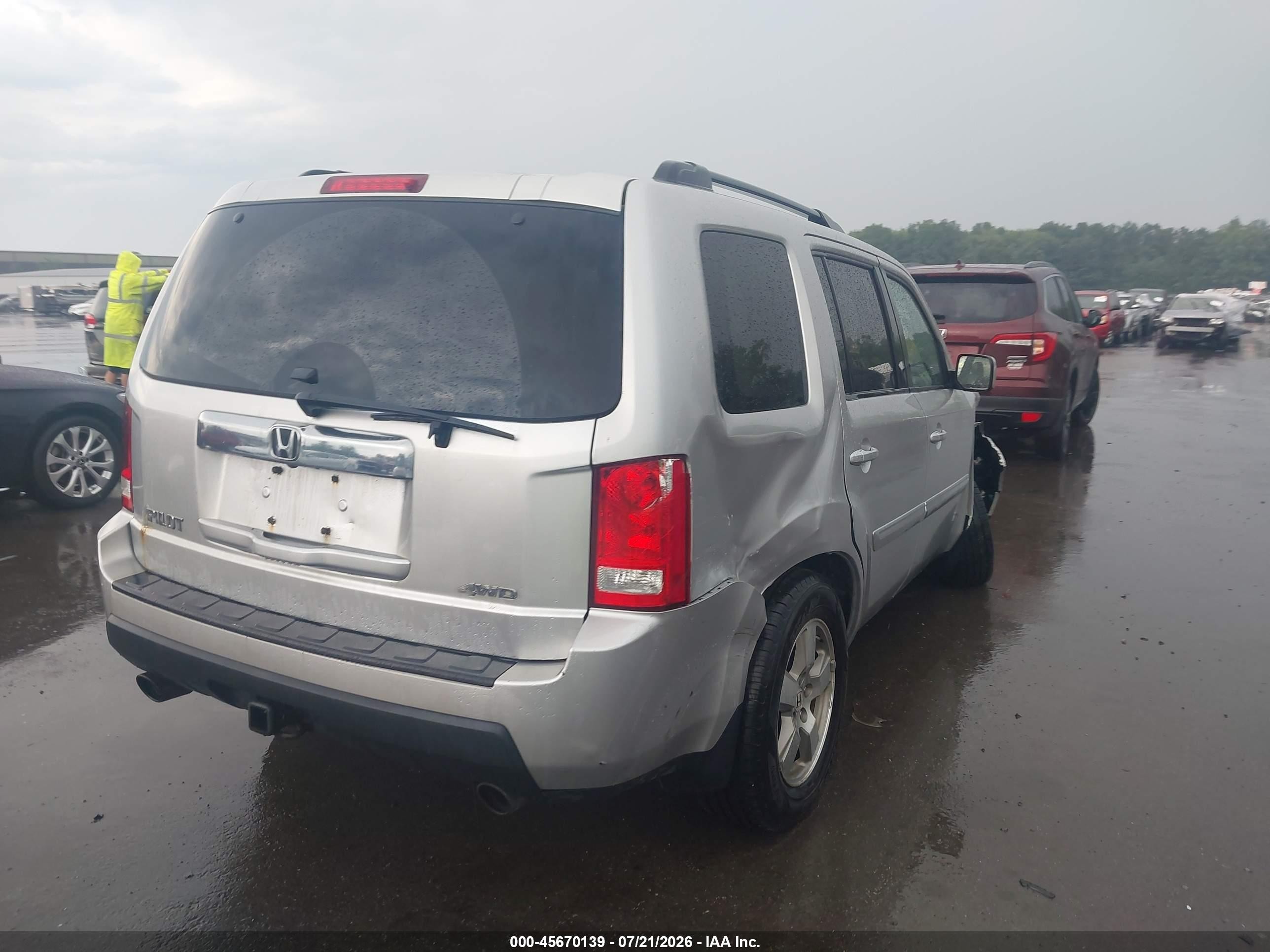 2011 Honda Pilot Ex-l Серебряный vin: 5FNYF4H66BB072052