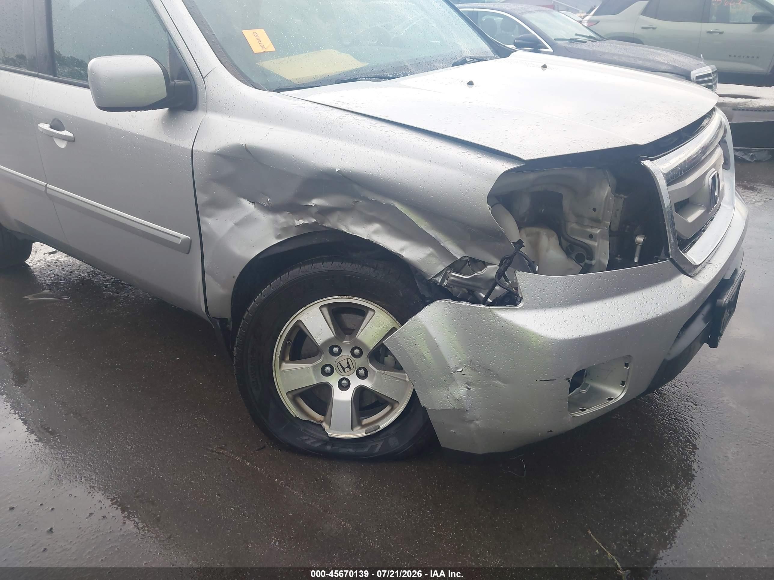 2011 Honda Pilot Ex-l Серебряный vin: 5FNYF4H66BB072052