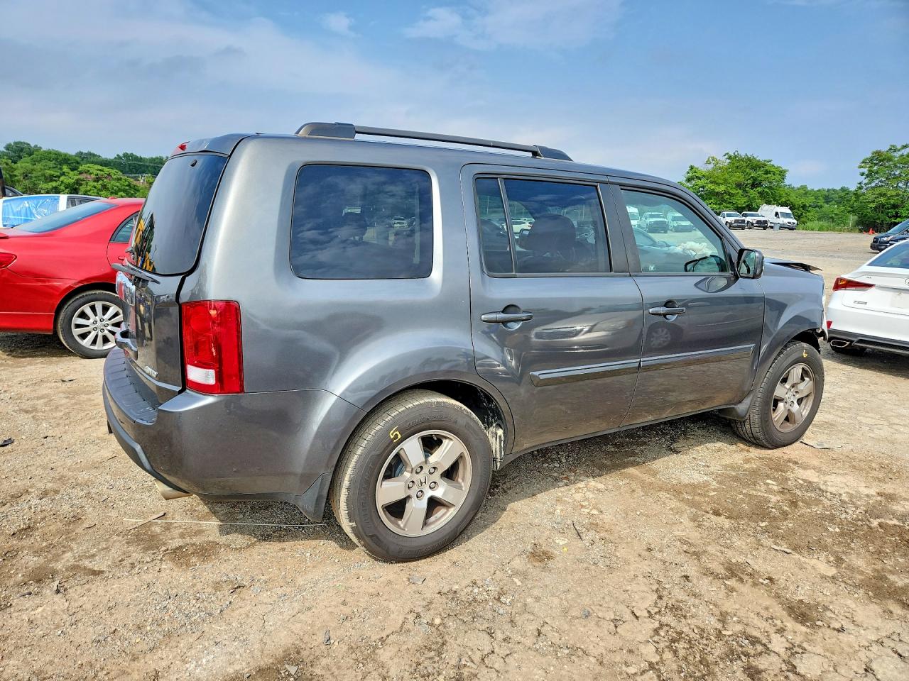 2011 Honda Pilot Exl Gray vin: 5FNYF4H66BB077199