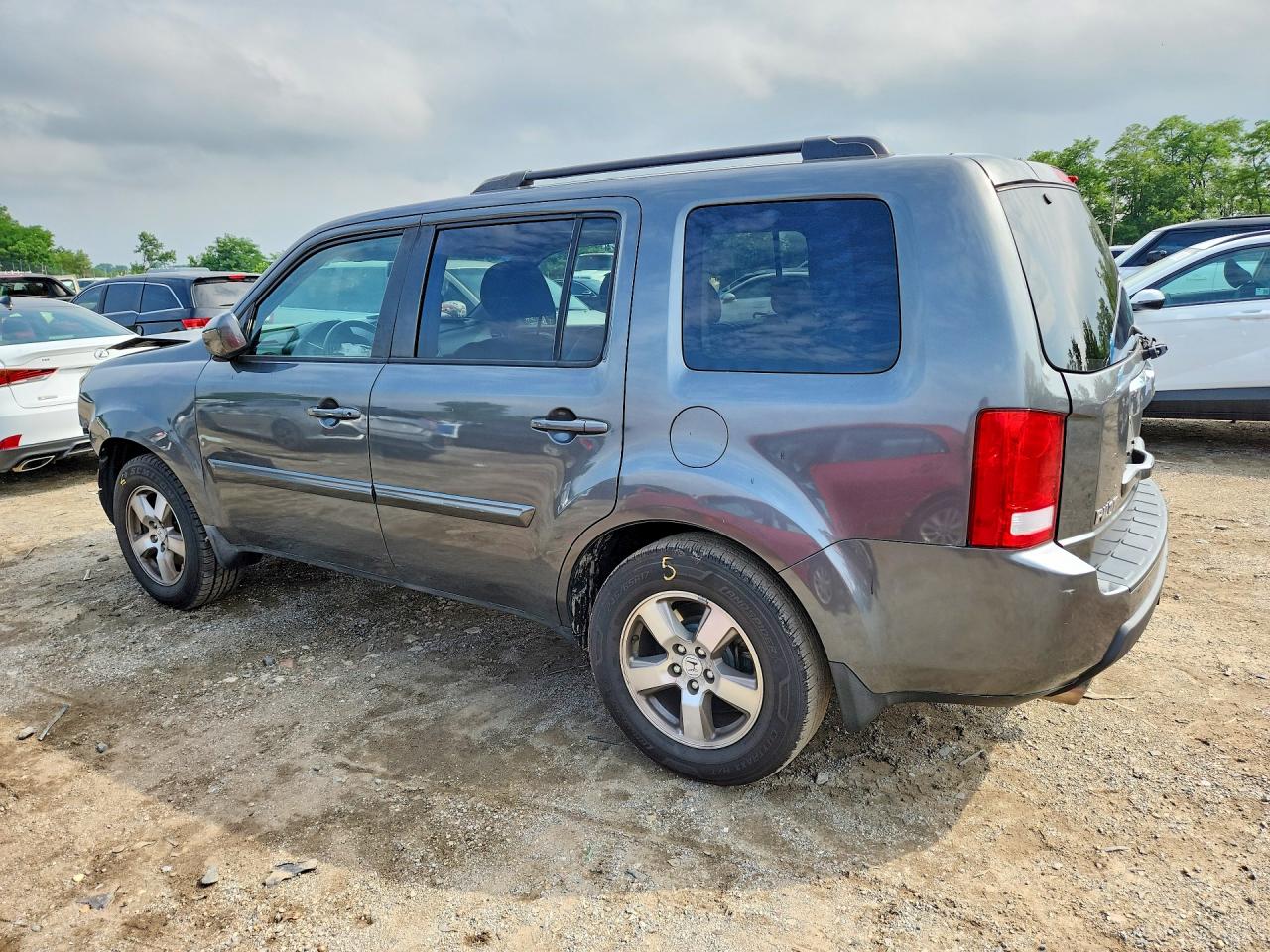 2011 Honda Pilot Exl Gray vin: 5FNYF4H66BB077199