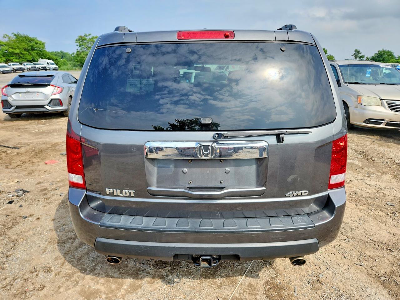 2011 Honda Pilot Exl Gray vin: 5FNYF4H66BB077199