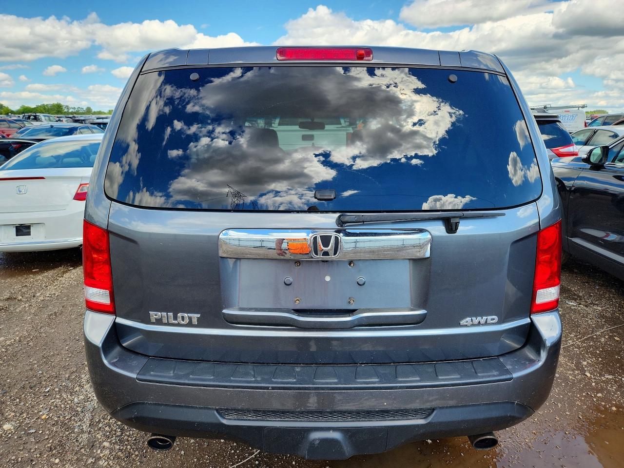 2013 Honda Pilot Exl Серый vin: 5FNYF4H66DB055349