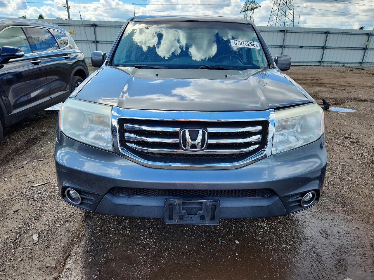 2013 Honda Pilot Exl Серый vin: 5FNYF4H66DB055349