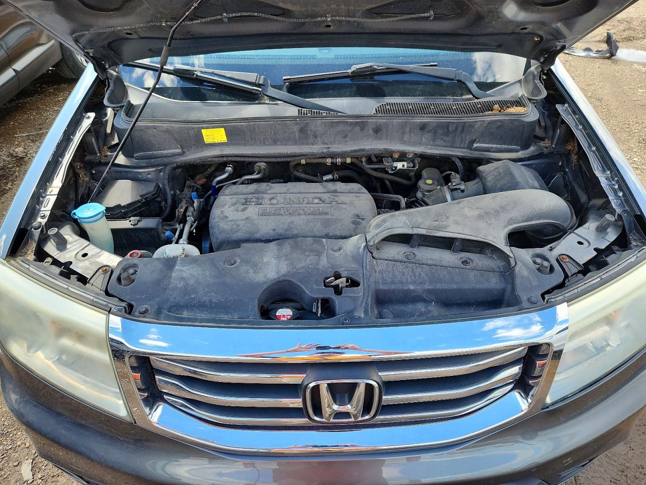 2013 Honda Pilot Exl Серый vin: 5FNYF4H66DB055349