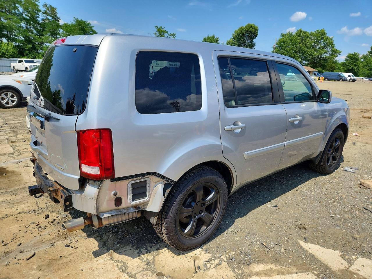 2014 Honda Pilot Exl Silver vin: 5FNYF4H66EB046104