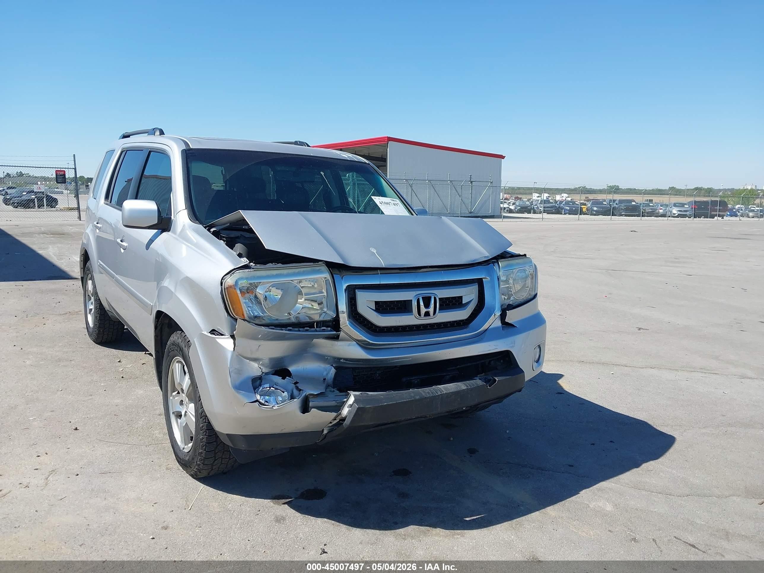 2010 Honda Pilot Ex-l Silver vin: 5FNYF4H67AB032531