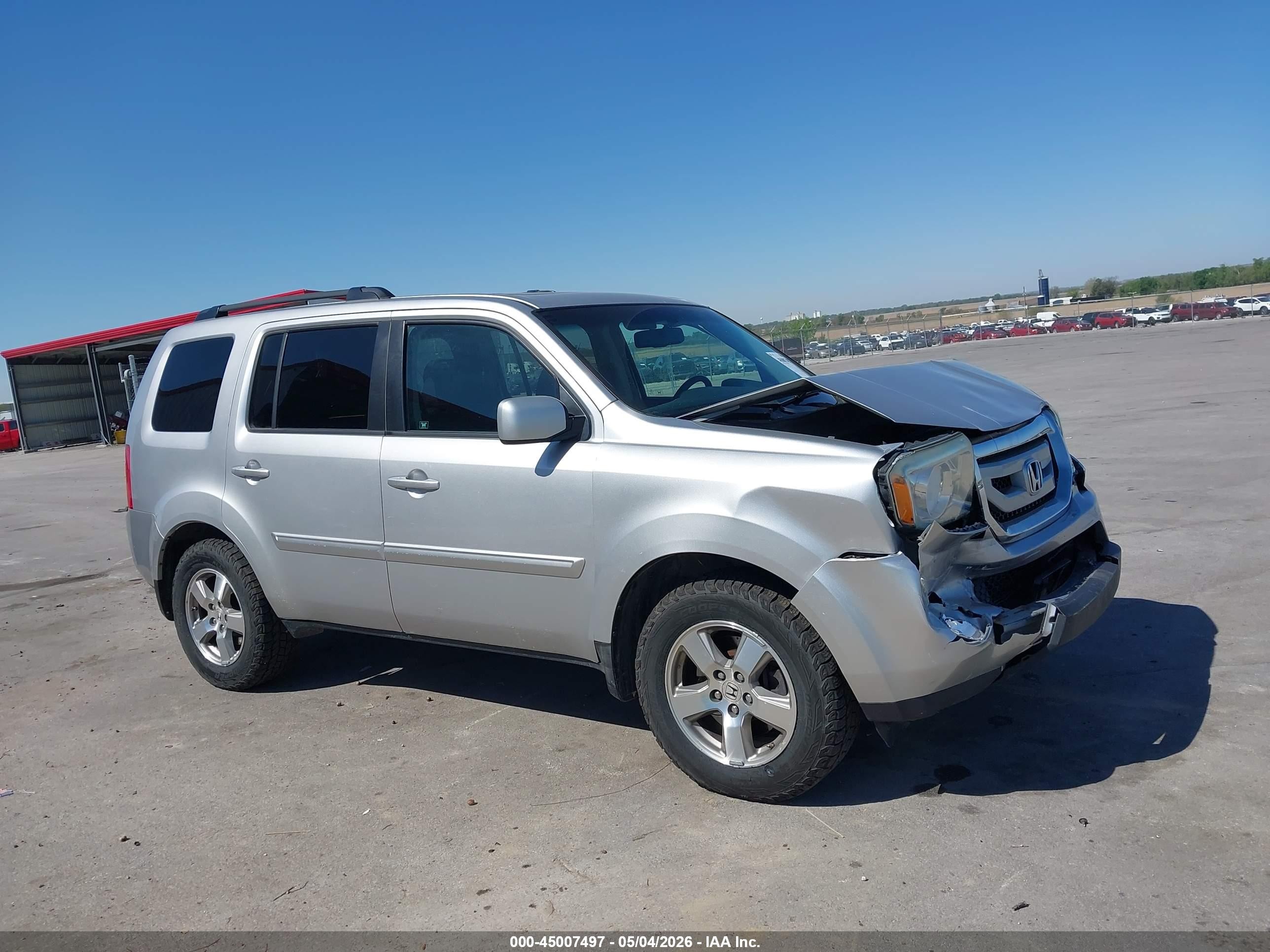 2010 Honda Pilot Ex-l Silver vin: 5FNYF4H67AB032531
