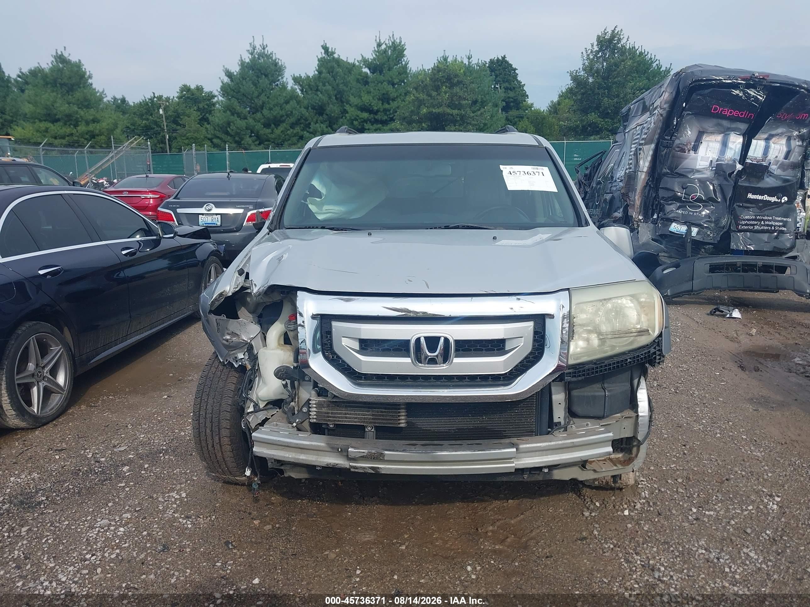2011 Honda Pilot Ex-l Silver vin: 5FNYF4H67BB020123
