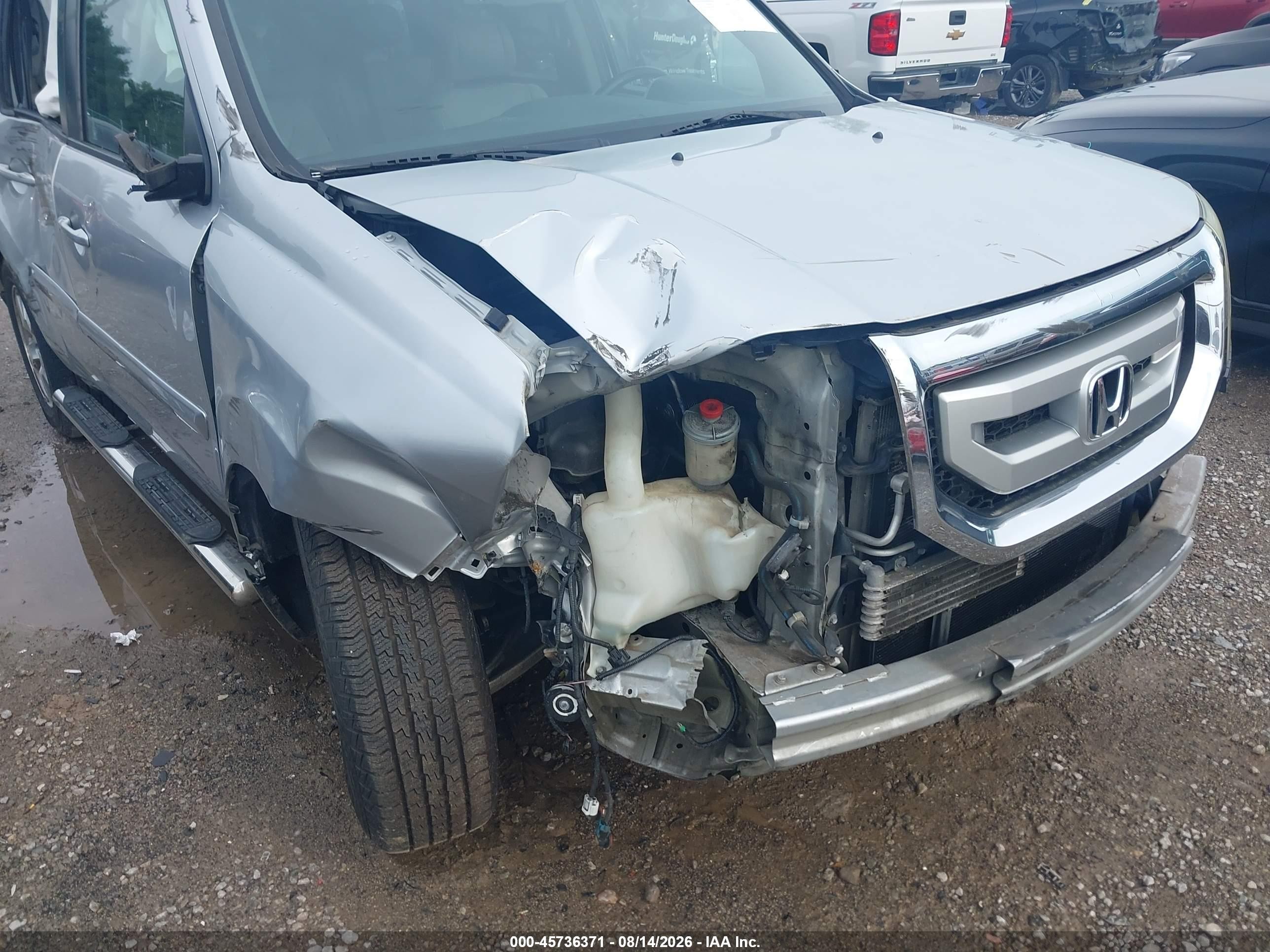 2011 Honda Pilot Ex-l Silver vin: 5FNYF4H67BB020123