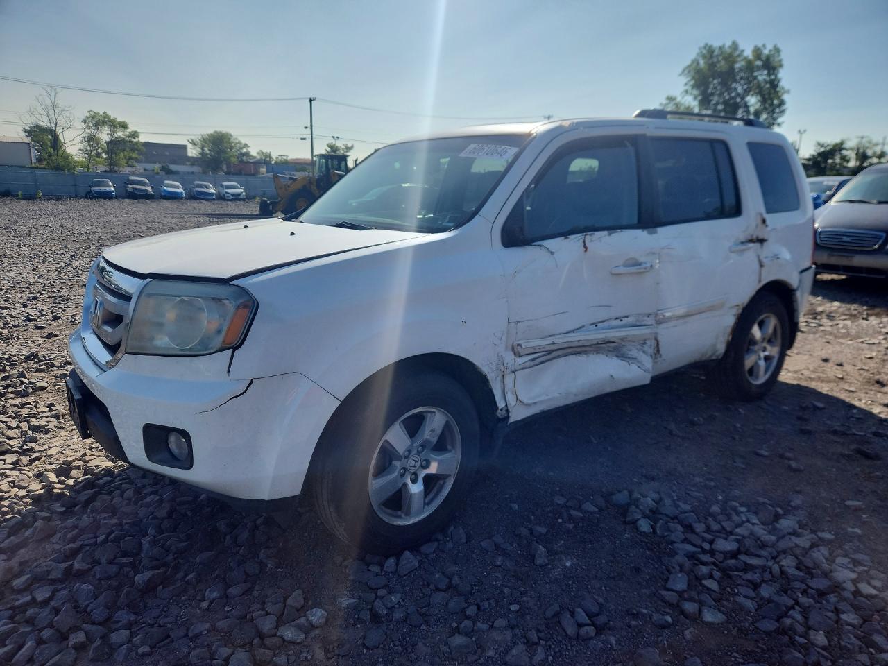 2011 Honda Pilot Exl White vin: 5FNYF4H67BB060668