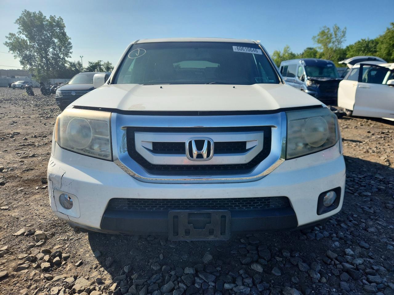 2011 Honda Pilot Exl White vin: 5FNYF4H67BB060668