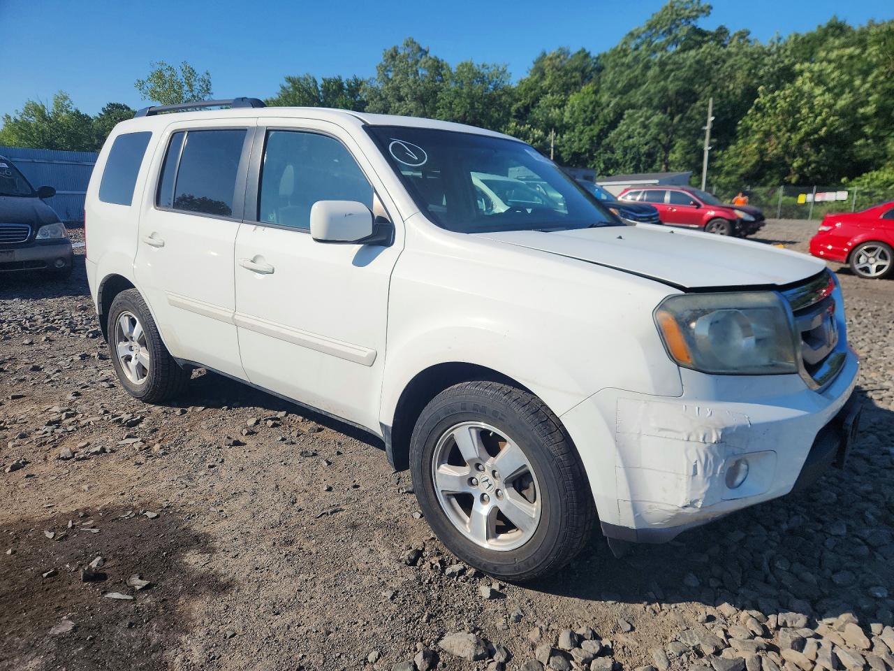 2011 Honda Pilot Exl White vin: 5FNYF4H67BB060668