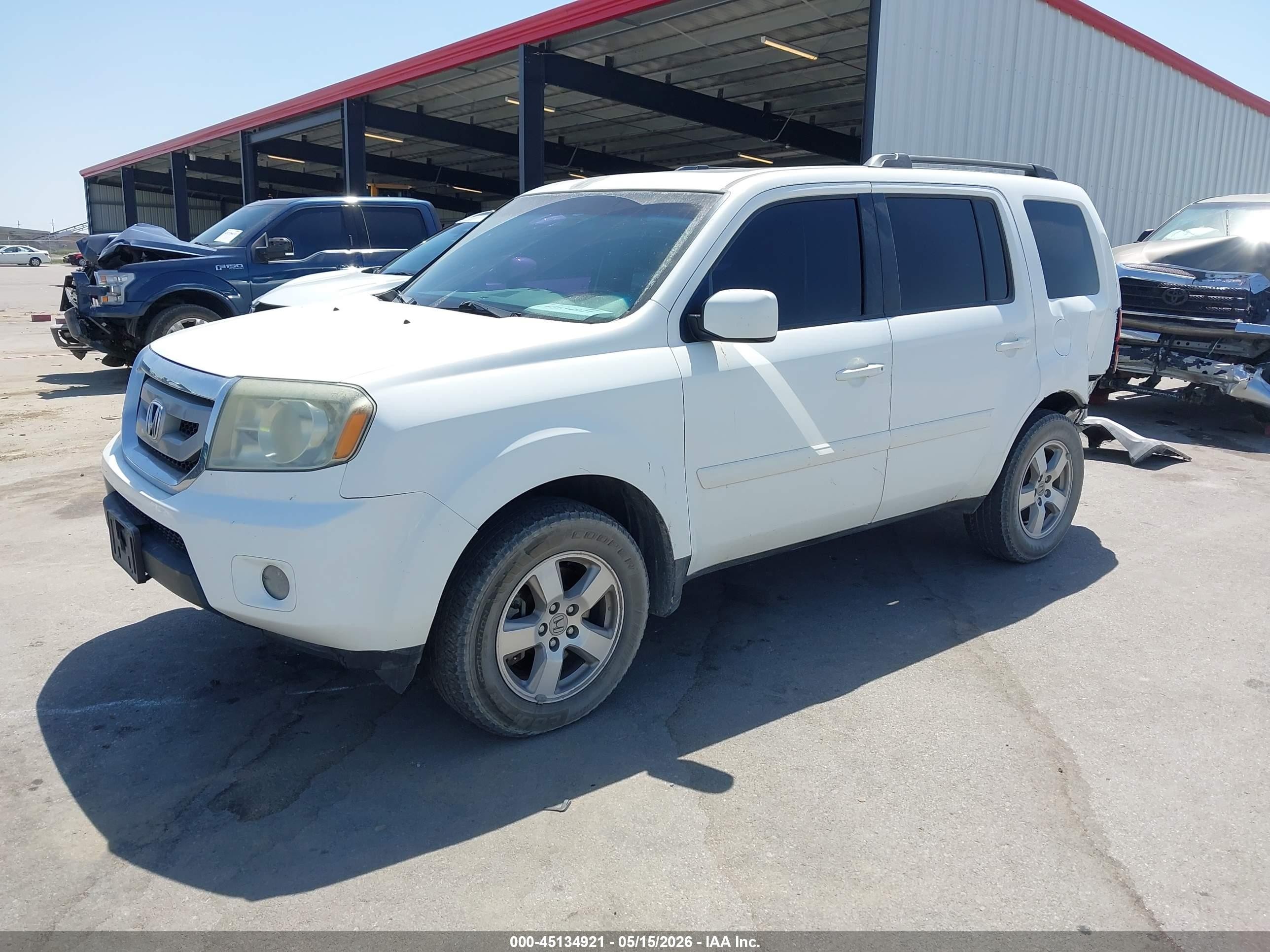 2011 Honda Pilot Ex-l Белый vin: 5FNYF4H67BB084758