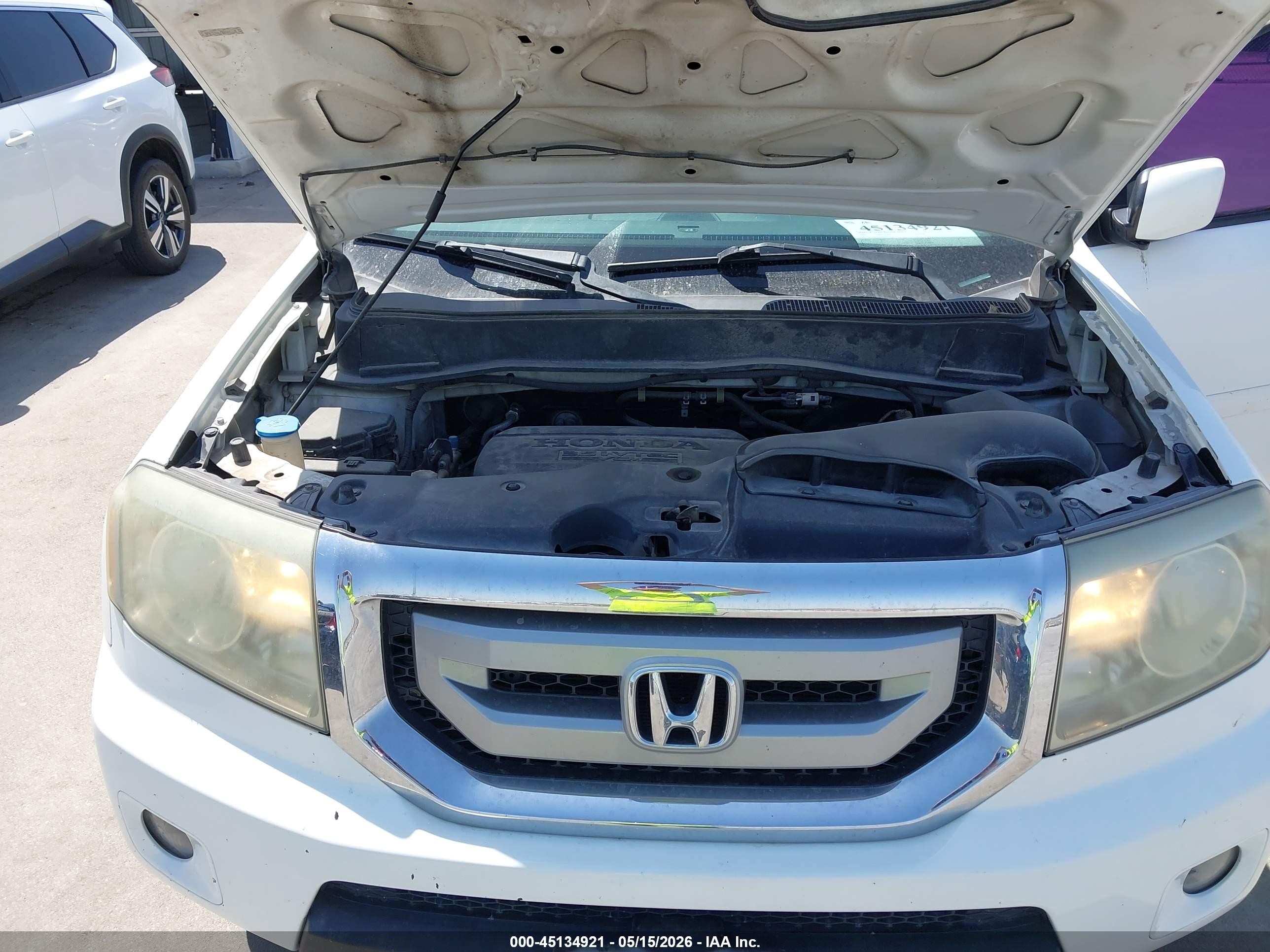2011 Honda Pilot Ex-l Белый vin: 5FNYF4H67BB084758