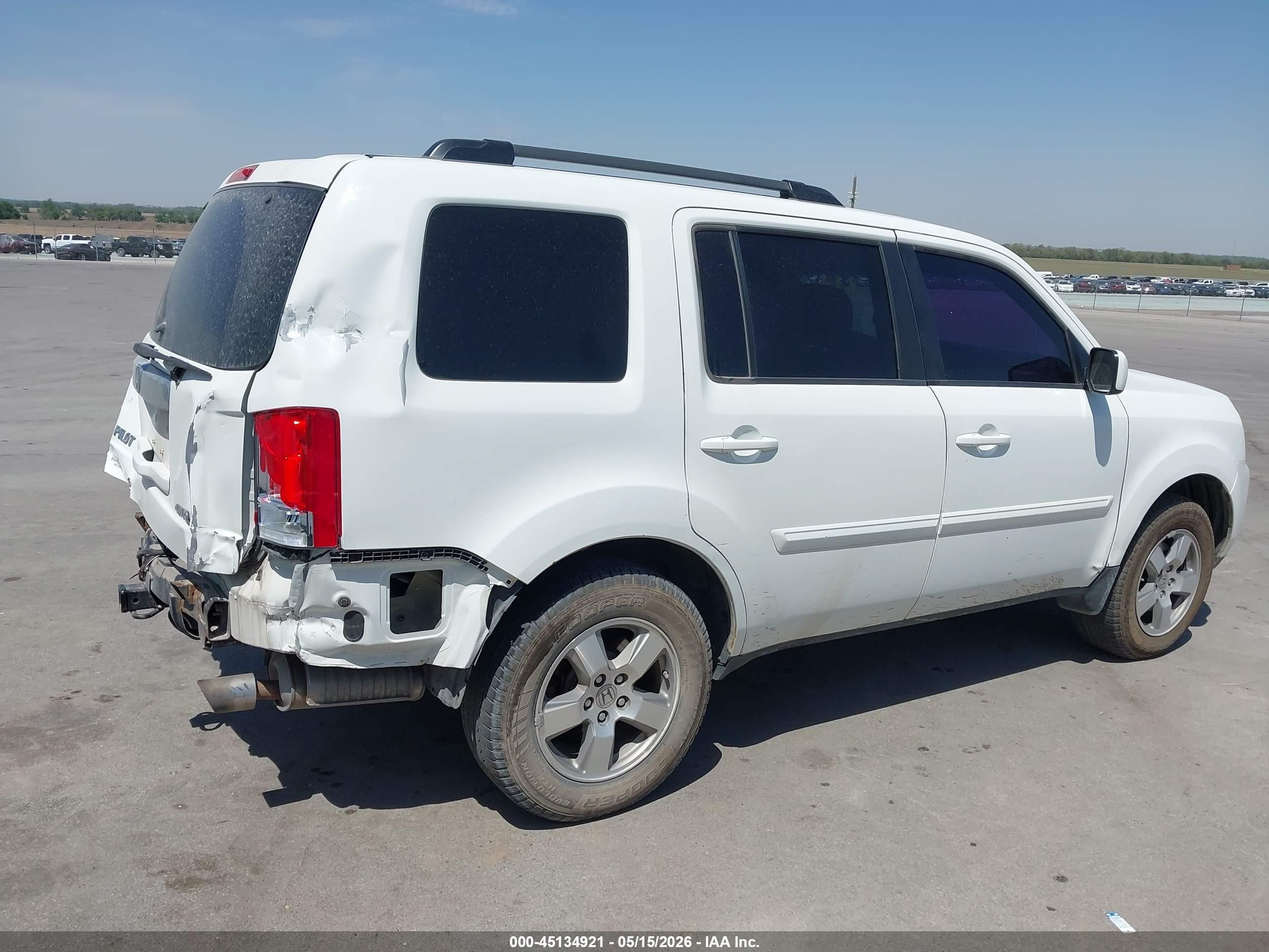 2011 Honda Pilot Ex-l Белый vin: 5FNYF4H67BB084758
