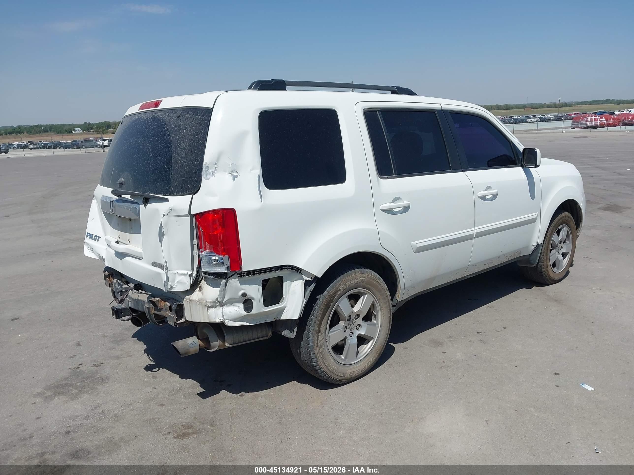 2011 Honda Pilot Ex-l Белый vin: 5FNYF4H67BB084758