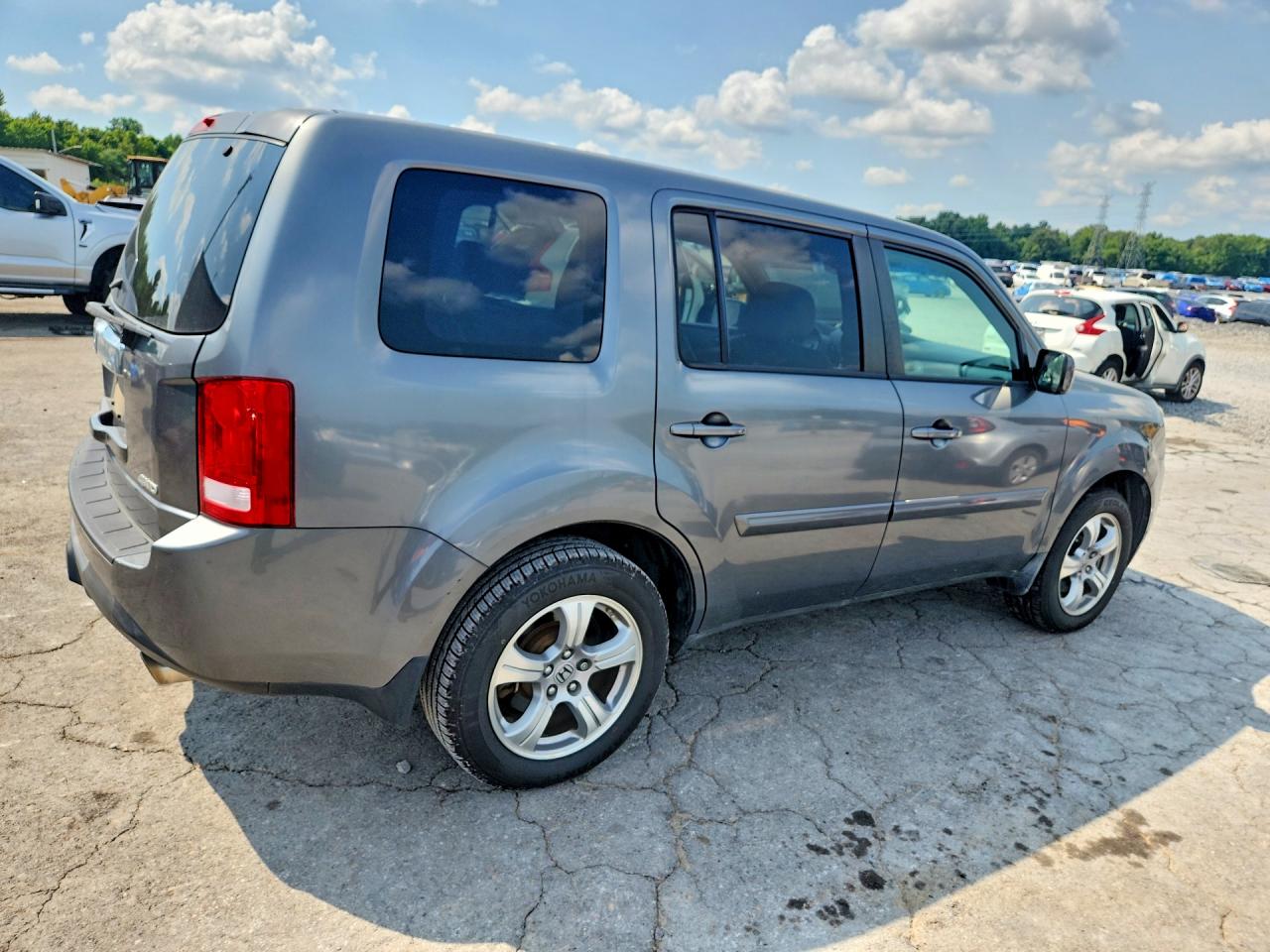 2012 Honda Pilot Exl Серый vin: 5FNYF4H67CB015005