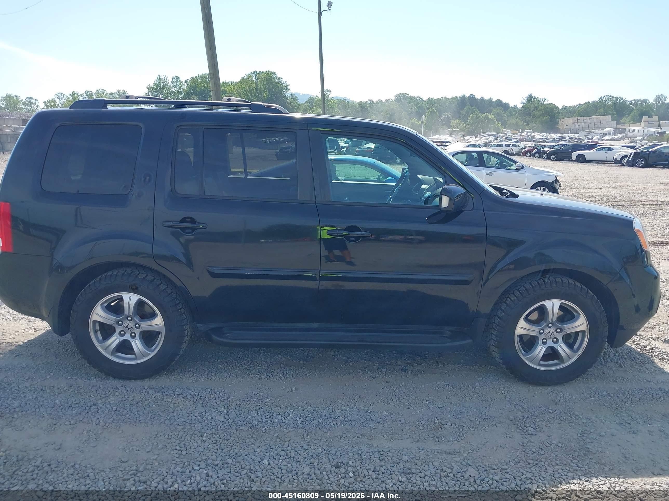 2012 Honda Pilot Ex-l Black vin: 5FNYF4H67CB020379