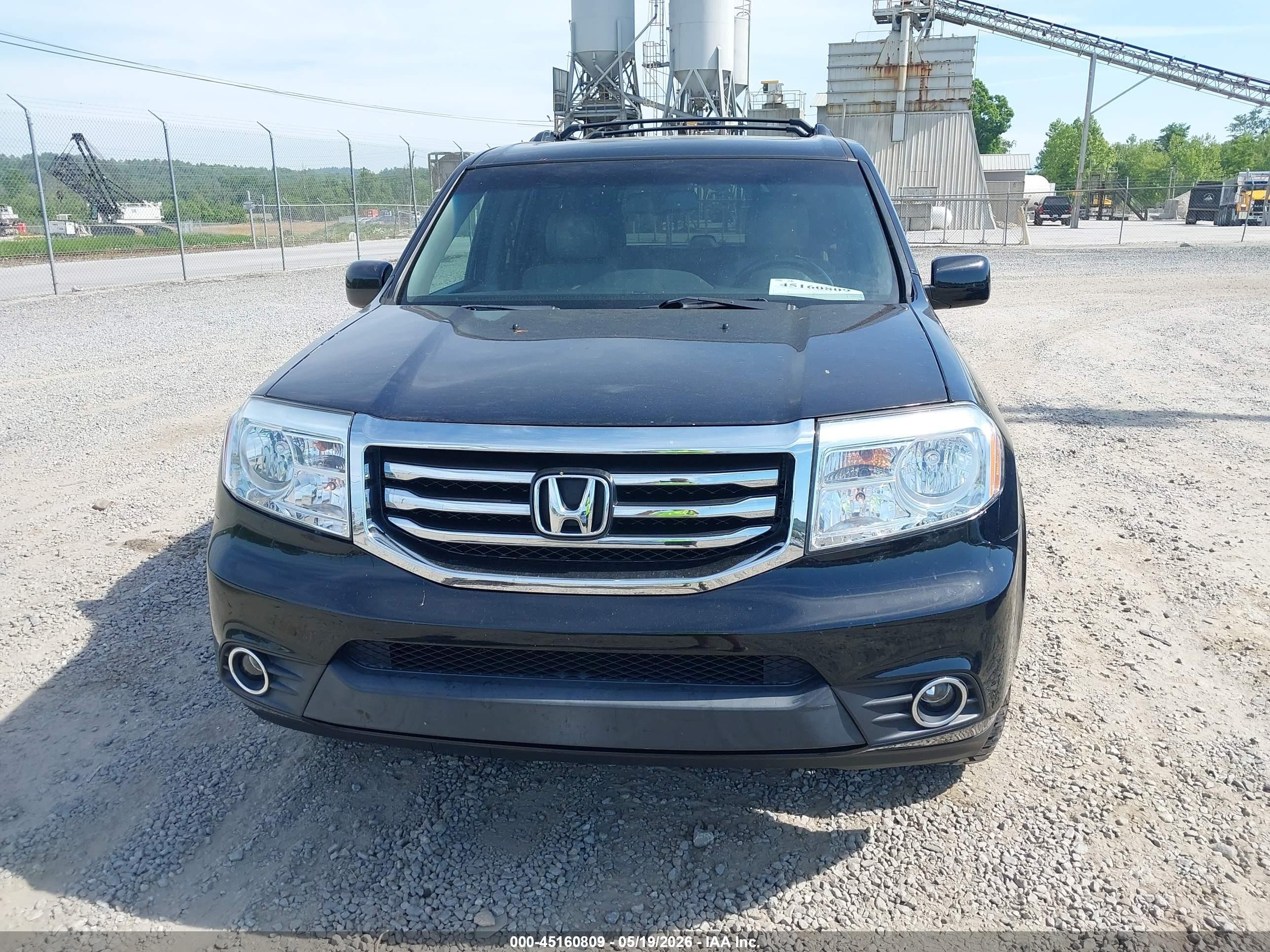 2012 Honda Pilot Ex-l Black vin: 5FNYF4H67CB020379