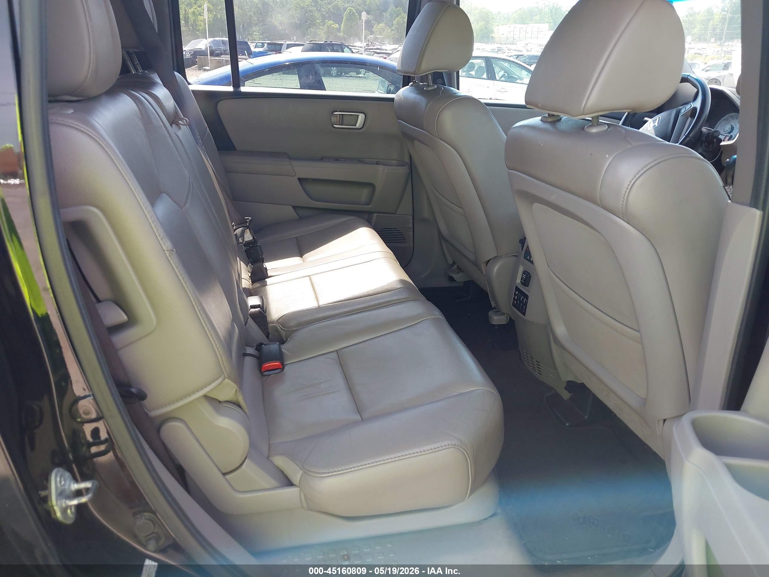 2012 Honda Pilot Ex-l Black vin: 5FNYF4H67CB020379